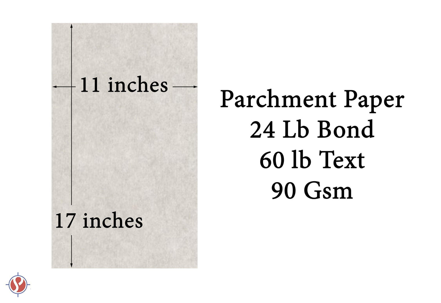 Mohawk Skytone Vellum Parchment Paper, 60lb. Text 11 X 17 Inches, 50 Sheets (New Smoke)