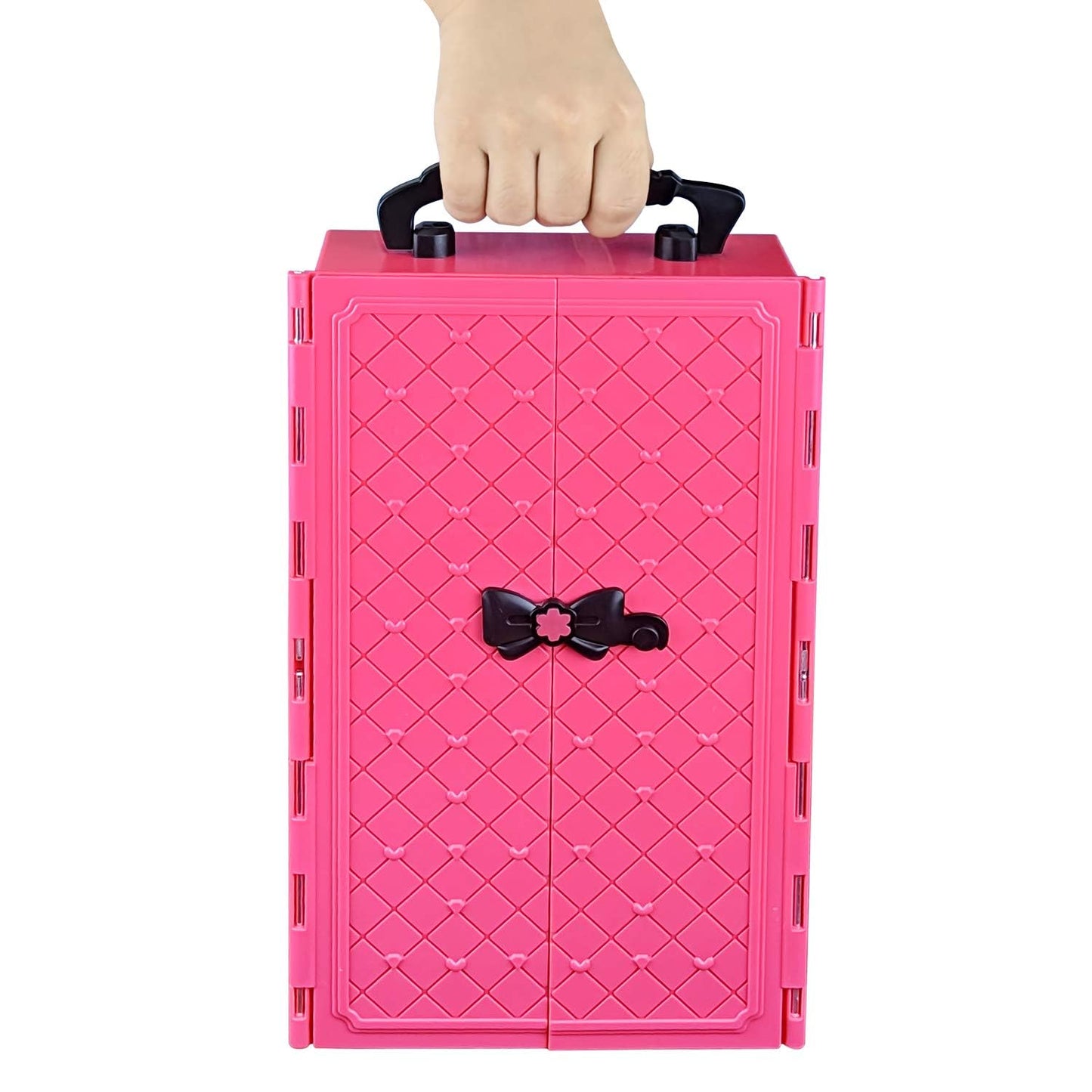 ZITA ELEMENT Fashion Doll Closet Wardrobe Lot 101 Items for 11.5 Inch Girl Doll Including Ultimate Doll Clothes and Accessories, Wardrobe, Trunk, Casual Wear, Dress, Swimsuits, Hangers, Shoes, Bags