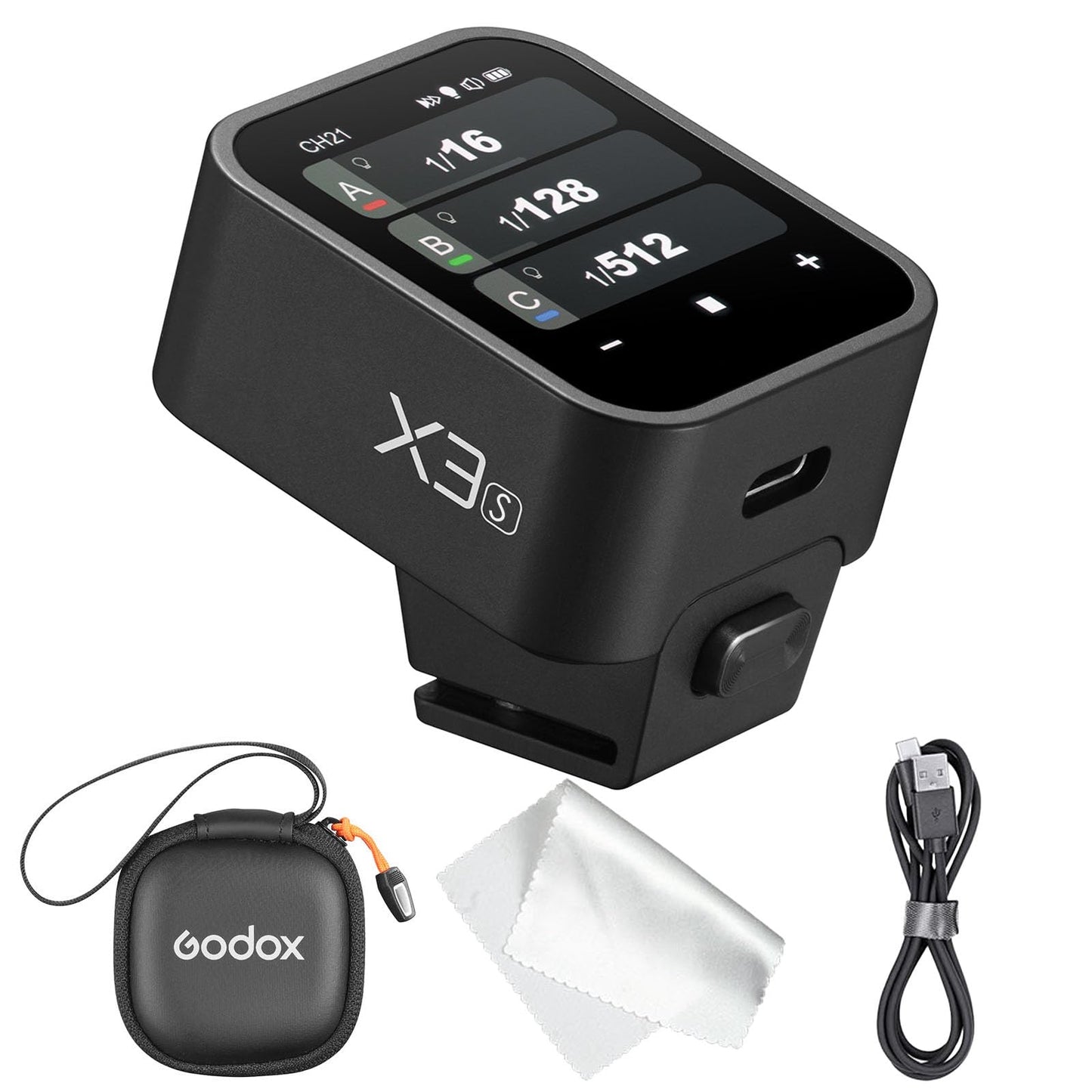 Godox X3S X3 S X3-S TTL Wireless Flash Trigger for Sony Camera, OLED Touchscreen Flash Transmitter,Built-in Lithium Battery Support Quick Charge(Godox Xpro-S/XProII-S Upgrade Version)