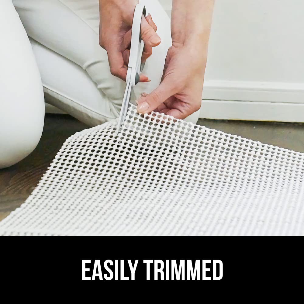 GORILLA GRIP Extra Strong Rug Pad Gripper, 6x9 FT, Grips Keep Area Rugs in Place, Thick, Slip and Skid Resistant Pads for Hard Floors, Under Carpet Mat Cushion and Hardwood Floor Protection