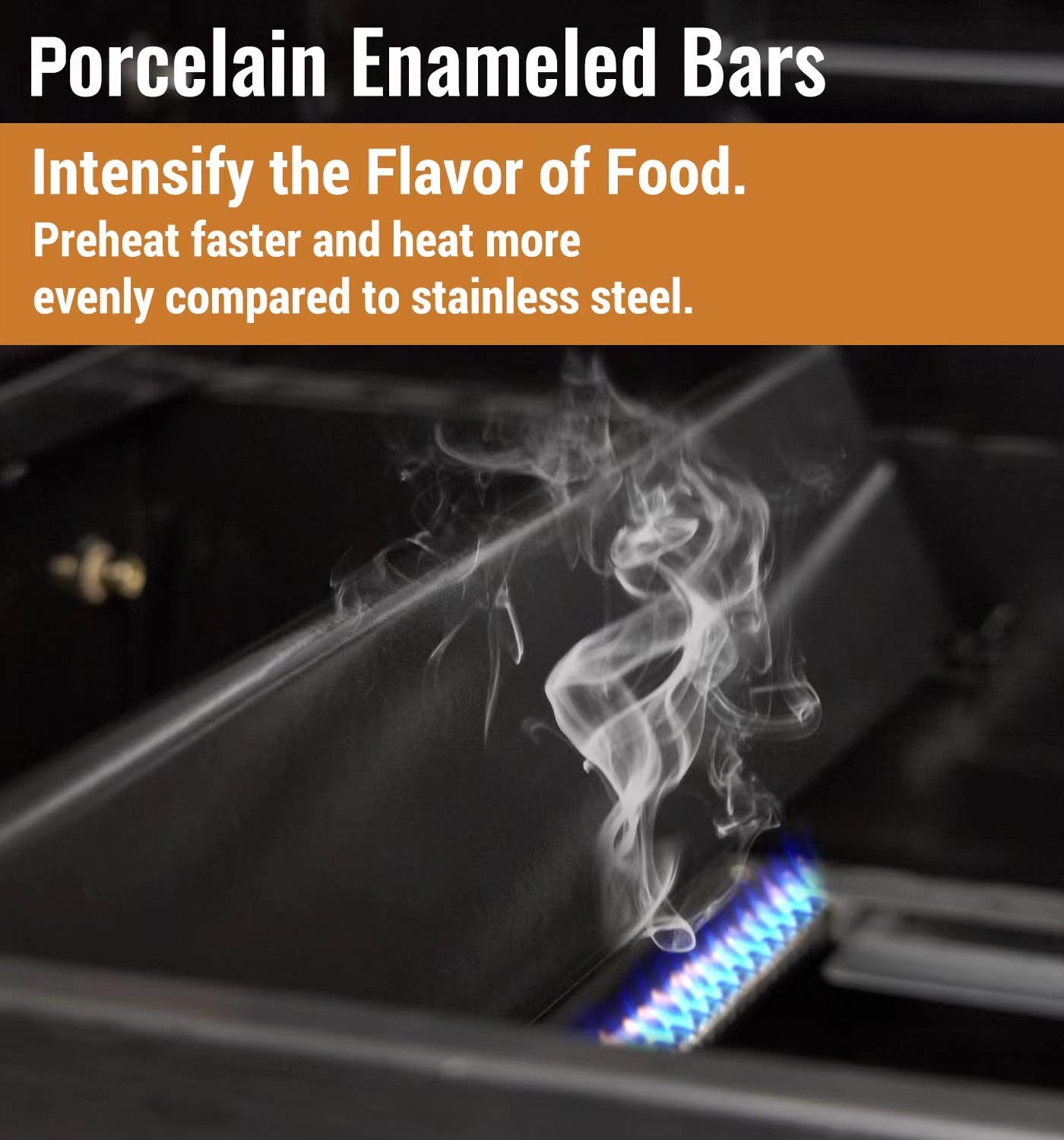7635 Flavorizer Bars for Weber Spirit 2 Grill Parts, Grill Replacement Parts for Weber GS4 Spirit II & I E210 S210 E220 S220 Grills, for Weber GS4 Grill Parts 67045, Porcelain-enameled, 15.3", 3-Pack