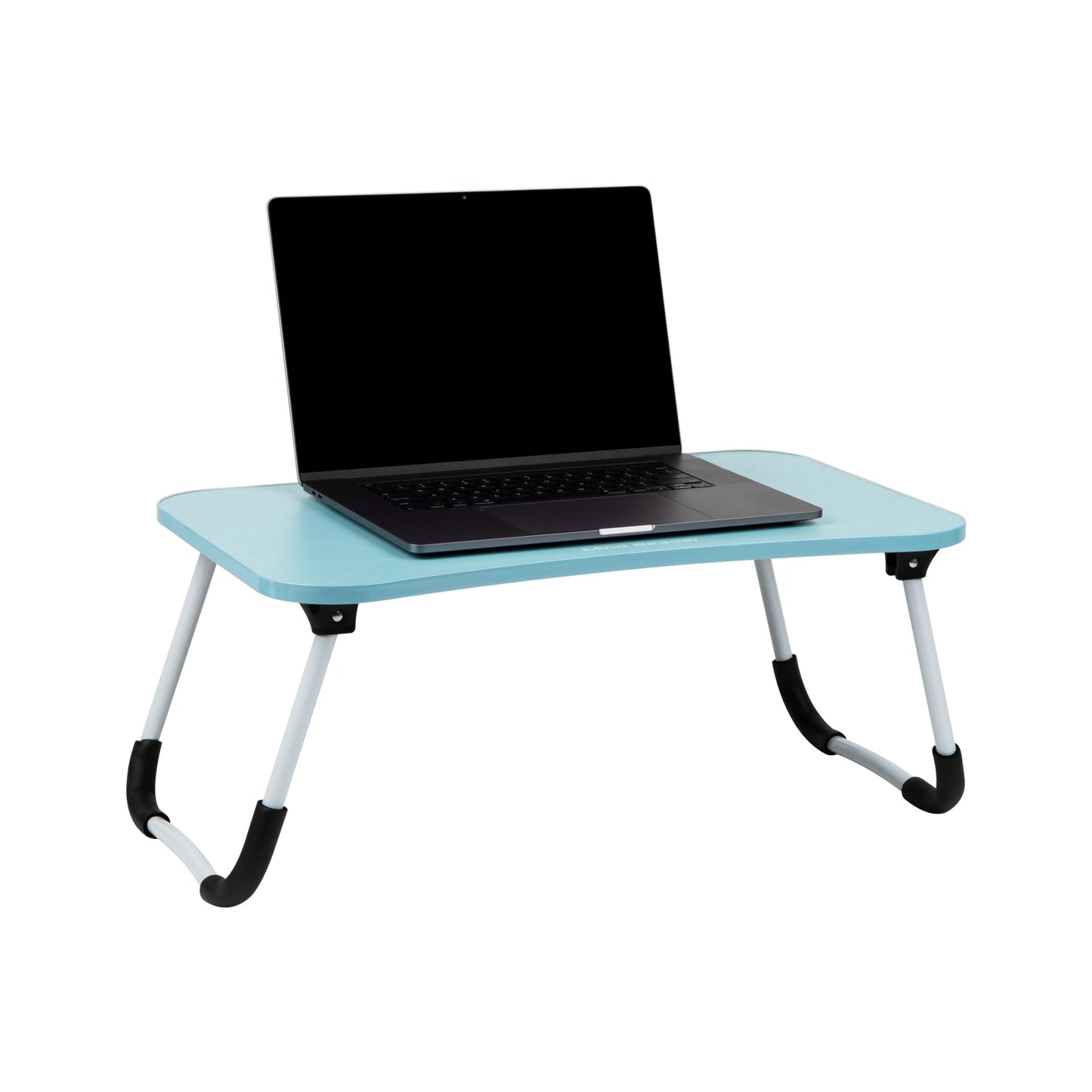 Mind Reader Lap Desk Laptop Stand, Bed Tray, Folding Legs, Couch Table, Portable, MDF, 59.1L x 34.9W x 26.7H cm, Blue