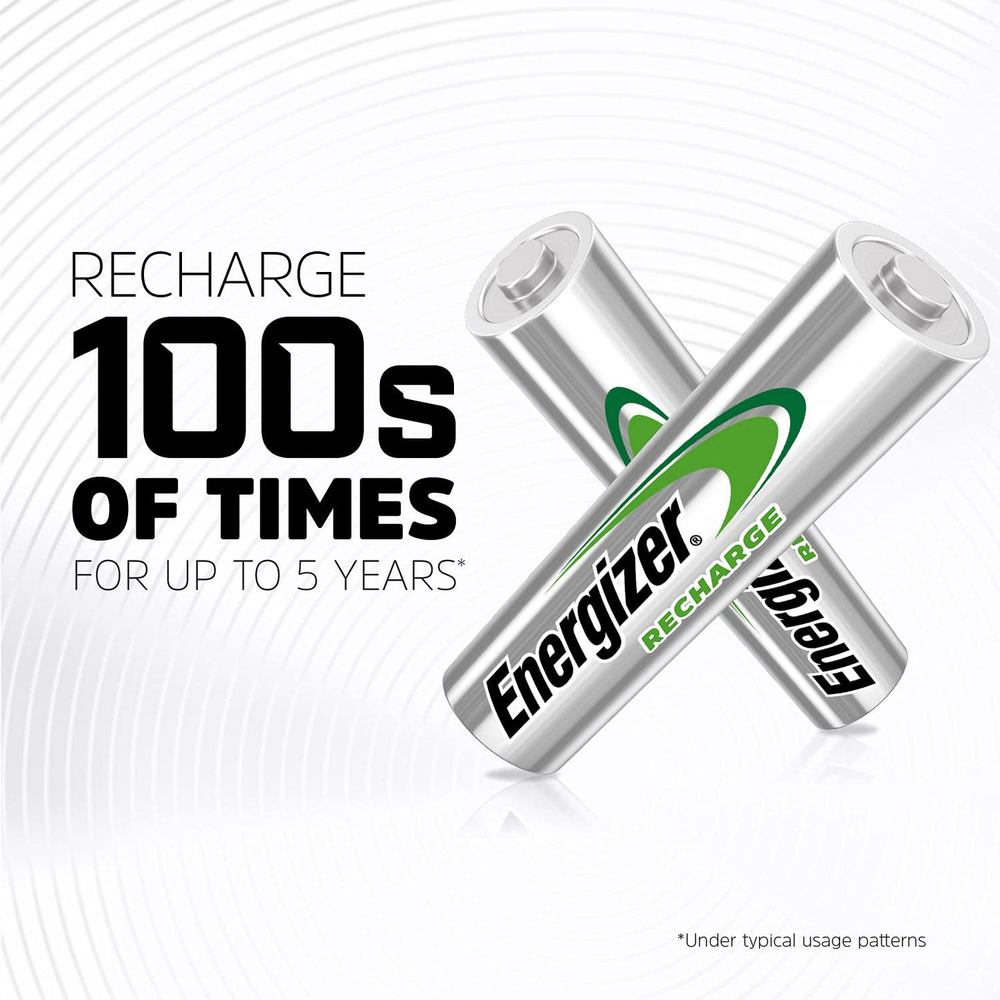 Energizer Power Plus Rechargeable AA Batteries (4 Pack), Double A Batteries