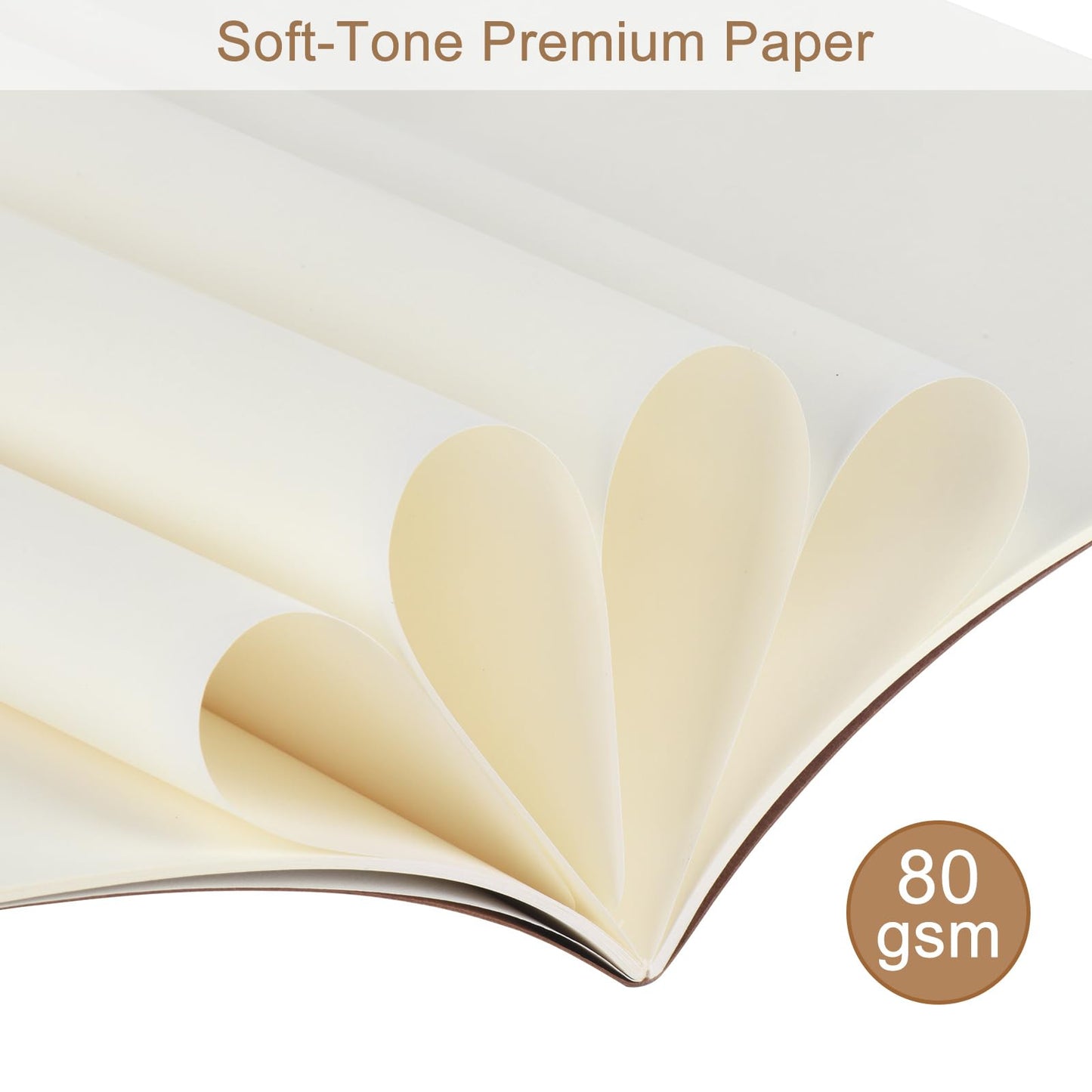 ZCZN A5 Blank Notebook 36 Pack, Kraft Journals Notebooks 60 Pages(30 Sheets), 8.15 * 5.5 Inches Unlined Notebook, Bulk Diary, Subject, Memo Notebooks for Work, School, Office