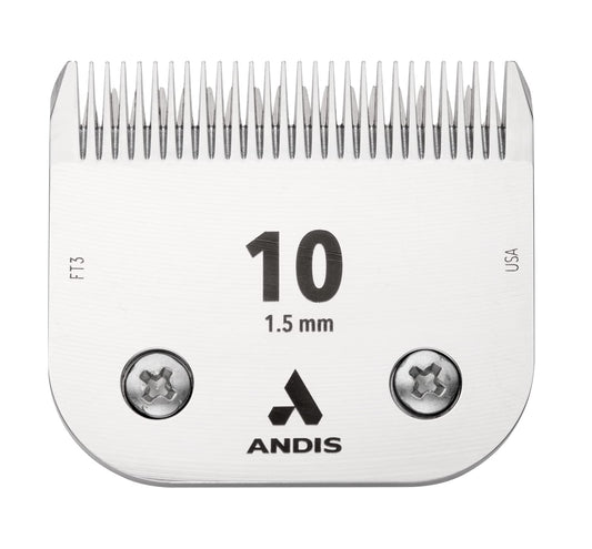 Andis CeramicEdge Carbon-Infused Steel Pet Clipper Blade, Size-10, 1/16-Inch Cut Length (64315)