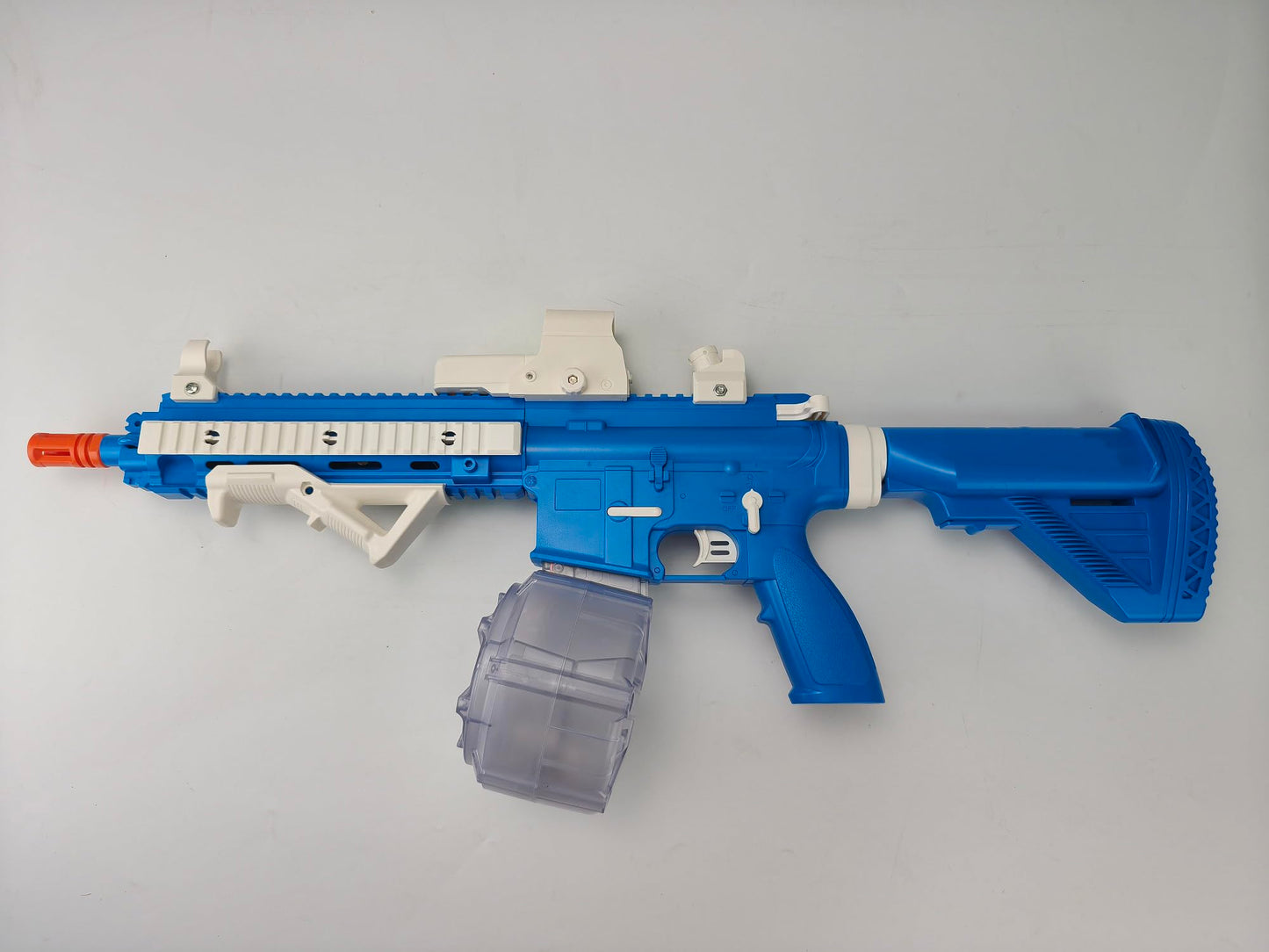 BIU BLASTER 30-Inch Gel Ball Blaster Gun 140+ FPS, 80+ Ft Range Full-Size Electric Automatic Splatter Orby Gun 7.4V 1400mAh Battery 30,000 Rounds for Outdoor Games, Ages 14+ Blue