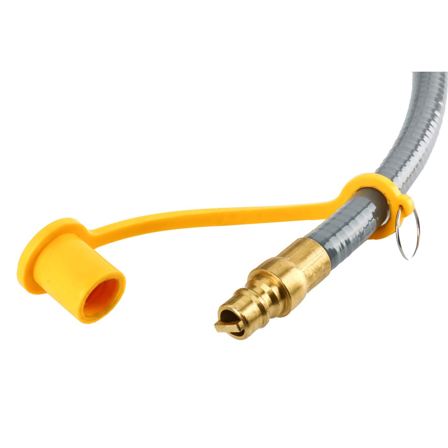 12 Feet 3/8 inch ID Natural Gas Grill Hose with 3/8" Male Flare Quick Connect/Disconnect - 3/8inch Female Flare Adapter for Outdoor NG/Propane Appliance - CSA Certified