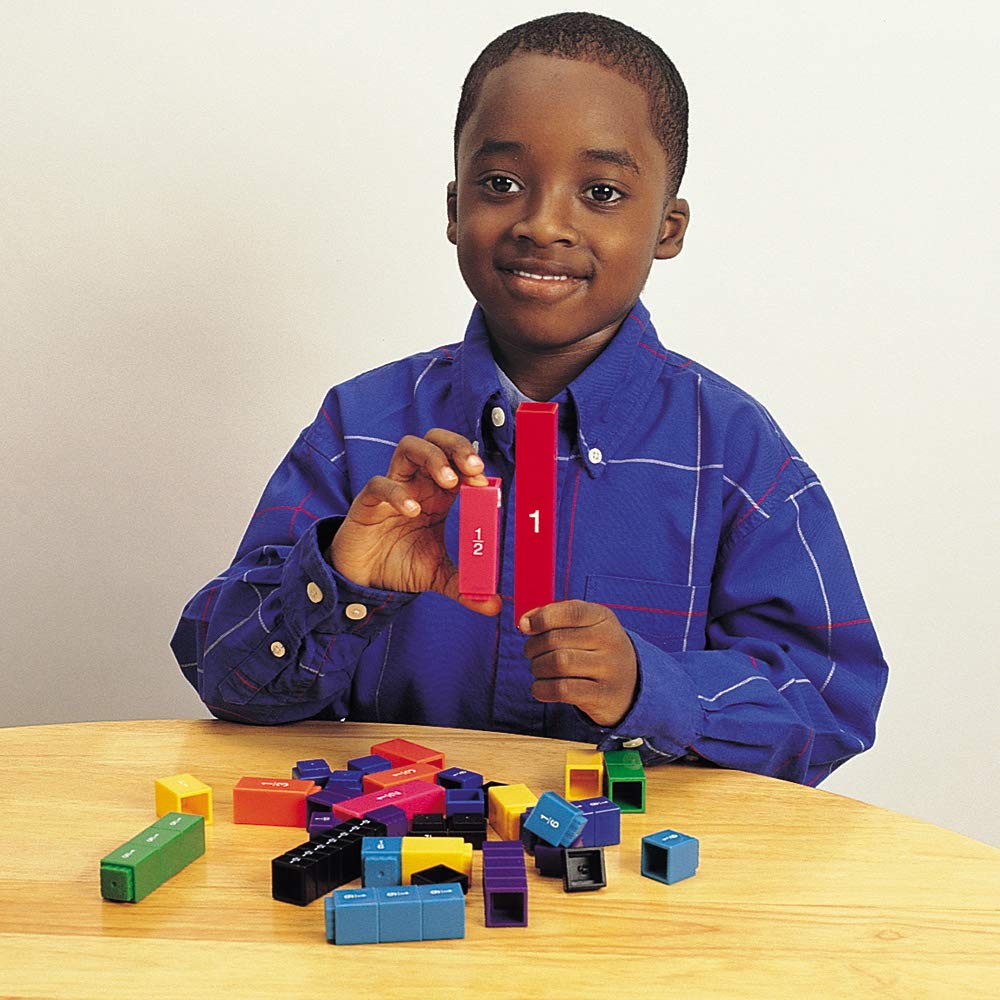Learning Resources LER2510 Fraction Tower Fraction Cubes, 51 Pieces