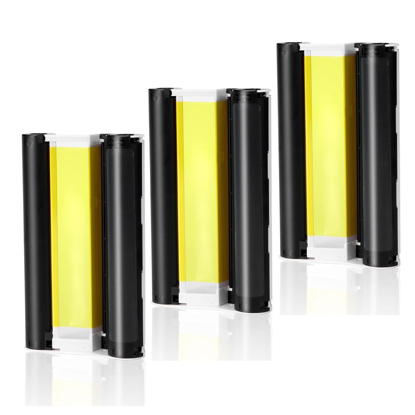 3-Pack Ink Cartridges Compatible with Canon Selphy KP-108IN KP-36IN Color Ink Cassette 4 x 6, for Selphy CP1500 CP1300 CP1200 CP1000 CP Photo Printers, 100 x 148mm (Without Paper)
