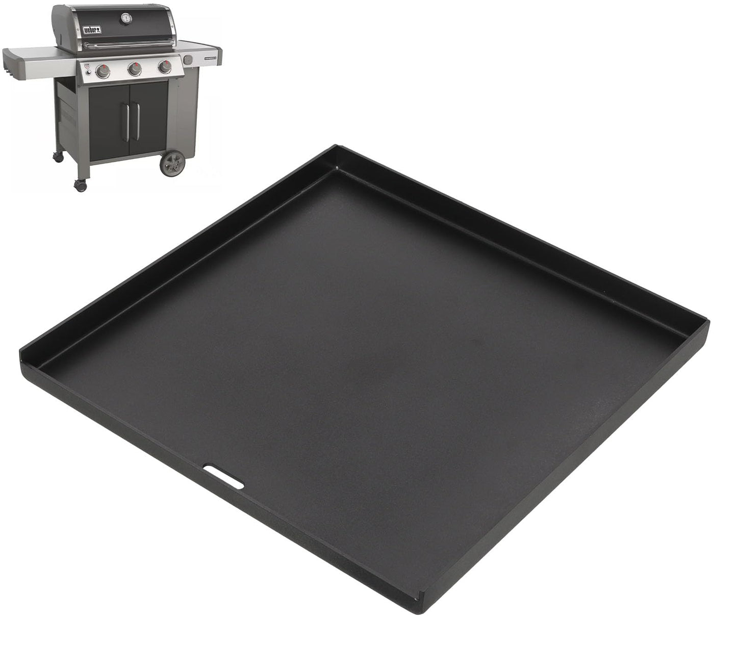 PETKAO 7672 Flat Top Griddle for Weber Crafted Grill Genesis II 300/400 Series, Genesis S/E-325S SX-325S EX-325S Replacement Parts, Crafted Griddle Accessories for Weber Spirit/Smokefire EX6 EX4 Grill