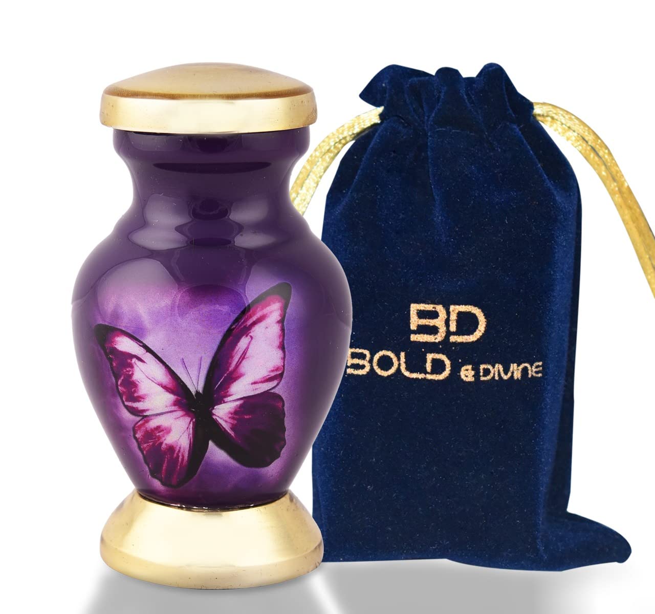 Purple Butterfly Keepsake Urn - Small Pack of 4