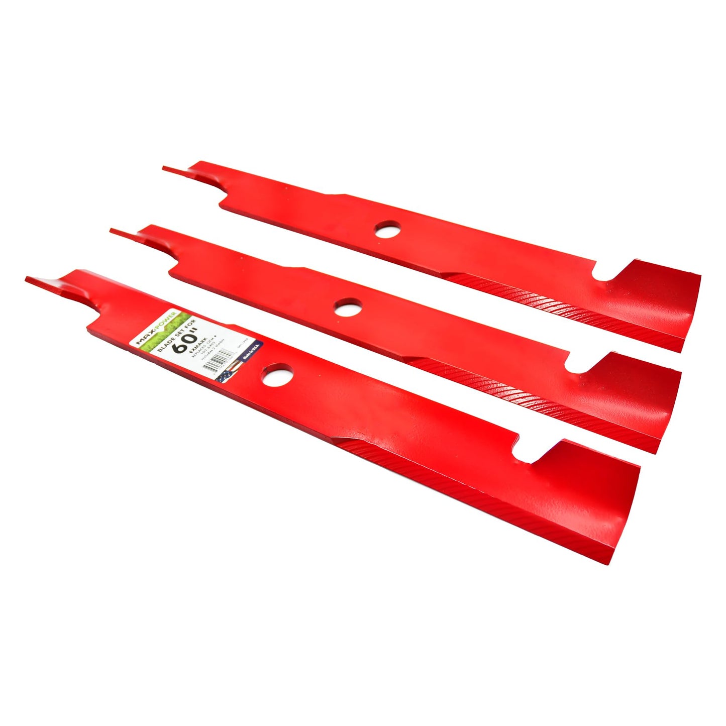 MaxPower 561139 Heavy Duty 3-Blade Set for 60" Cut Exmark Replaces 103-6403, 103-6403-S