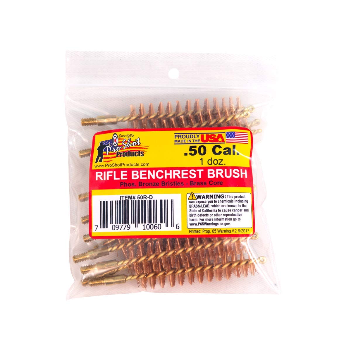 Pro-Shot 50R-D: .50 Cal. (Bmg) Brush - 12 Qty.