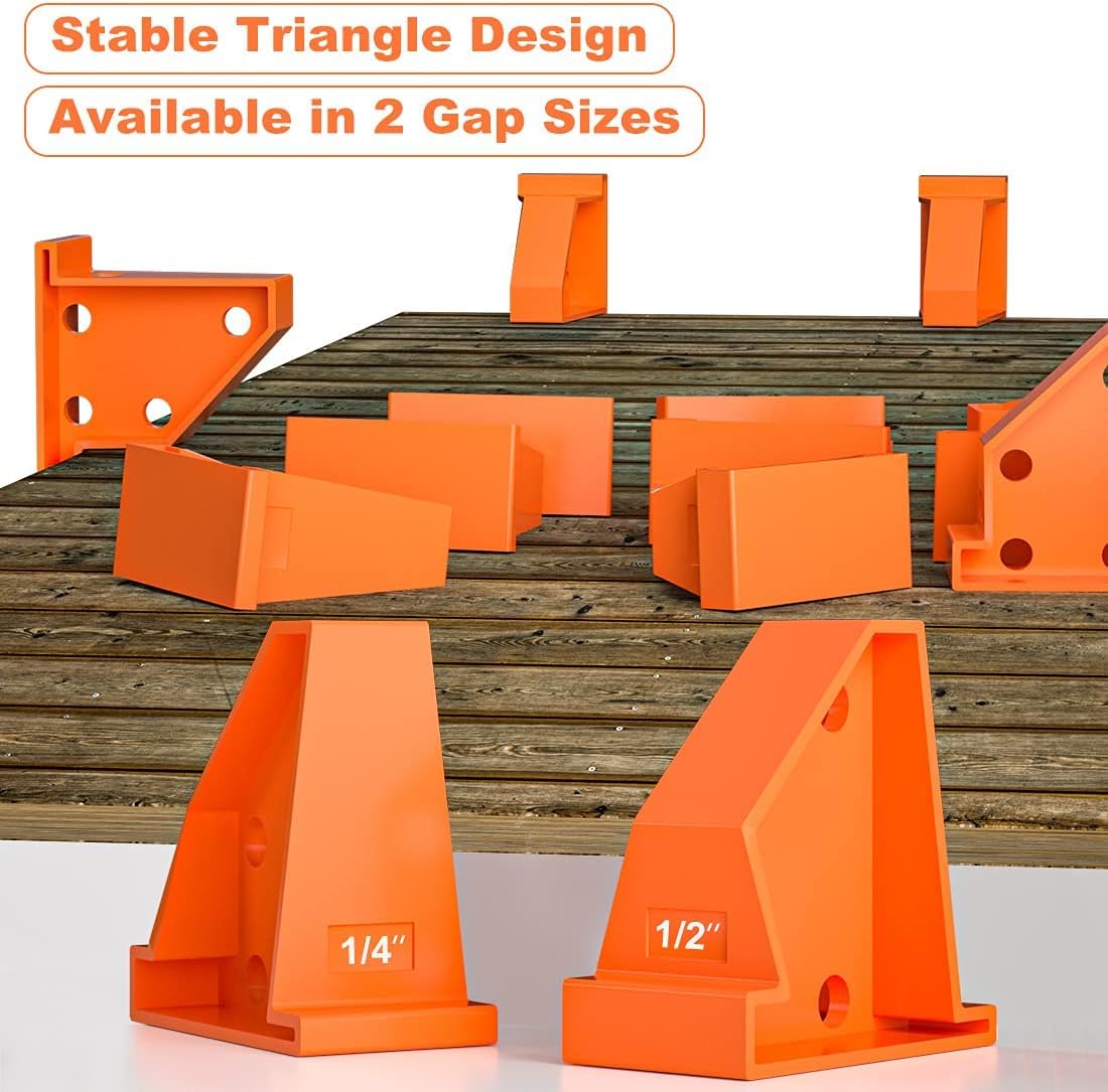 Laminate Flooring Installation Tool Kit, Jouhin 33 Pieces Flooring Tools with 10 Special Triangle Spacers, 20 Wedge Spacers, Fiberglass Handle Mallet, Tapping Block, and Heavy Duty Pull Bar