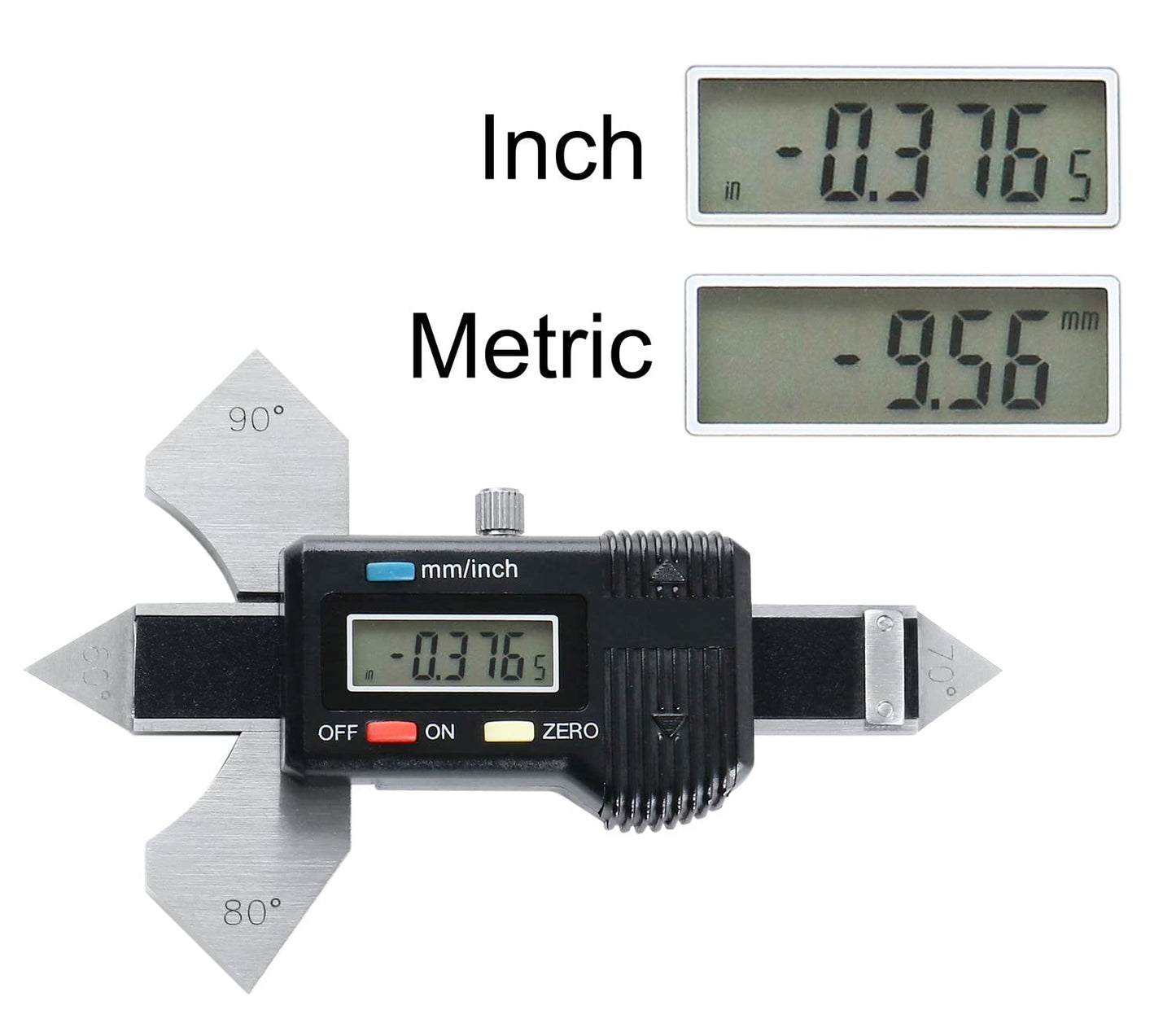 Accusize Industrial Tools 0-20 mm x 0.0001 mm Digital Welded Seam Caliper in Fitted Box, S906-C429