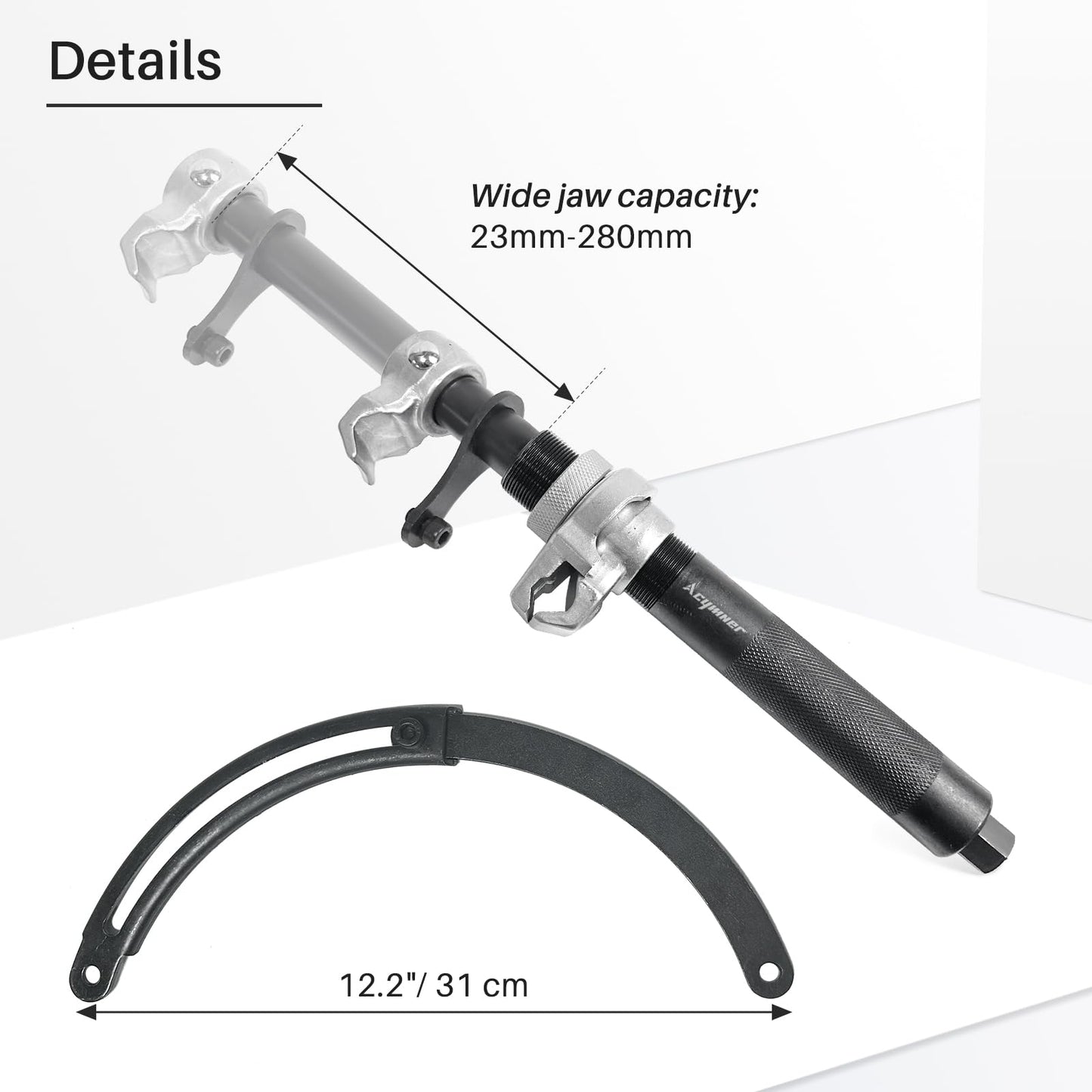 Acymner Coil Spring Compressor Tool | Heavy Duty Build, Ultra-Rugged Strut Spring Compressor,Durable and Strong ATV Spring Compressor Tool with Safety Guard,2200lb Capacity 11in Jaw Opening