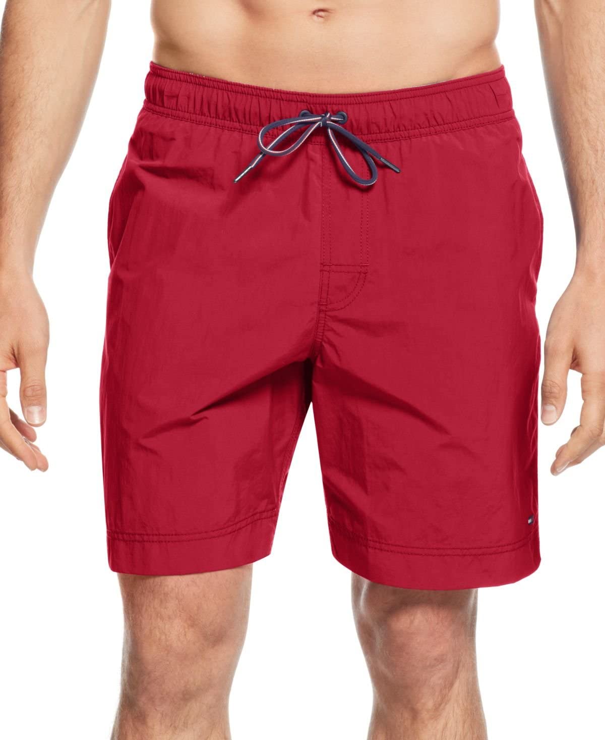 Tommy Hilfiger Men's Big & Tall The Tommy Swim Short, Primary Red, 3X-Large Big