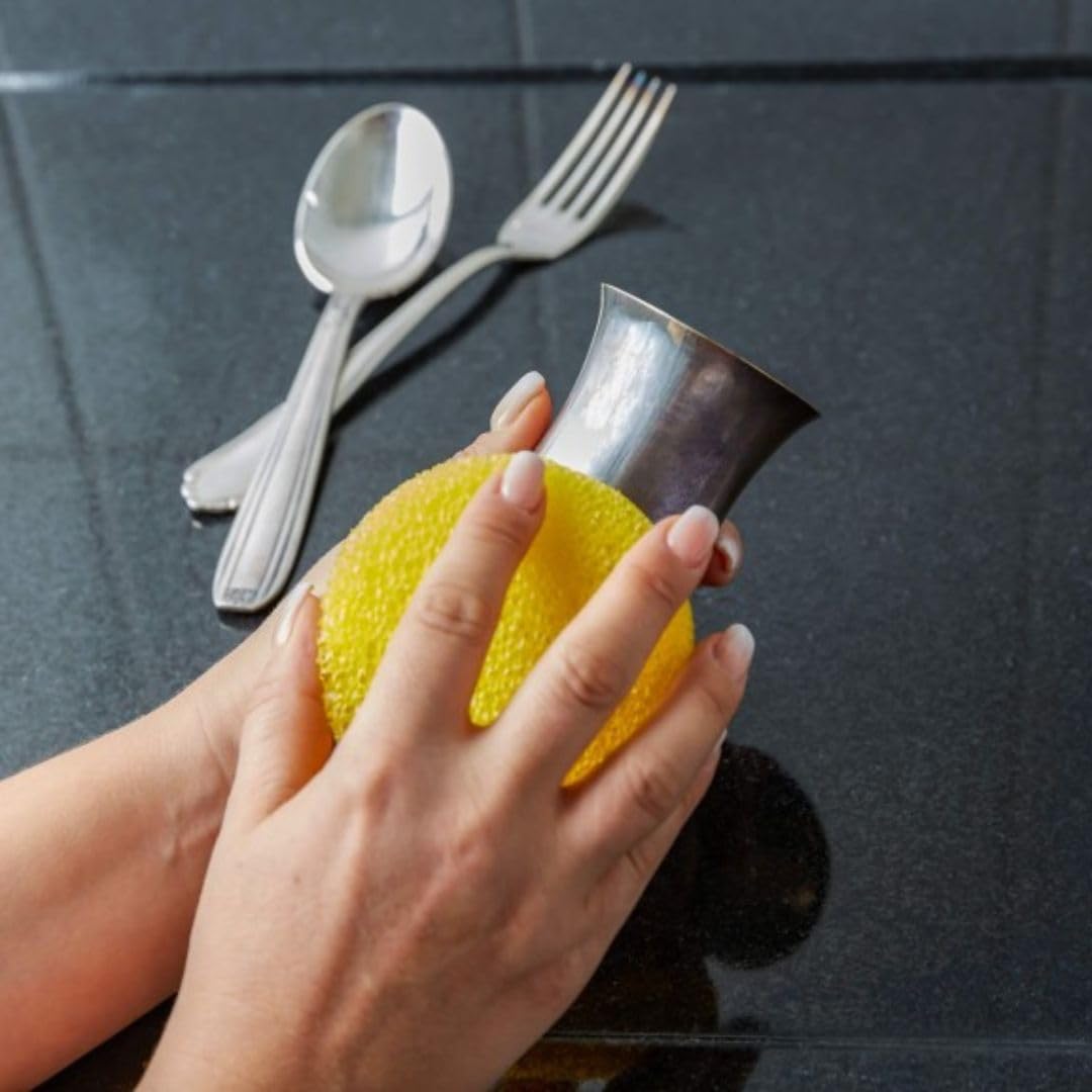 MJ ECO NATURE I 800gr Natural Multi purpose Surface Cleaner and Polish - Pierre blanche de nettoyage - Pierre d'argent - Made in France (800g Lemon)