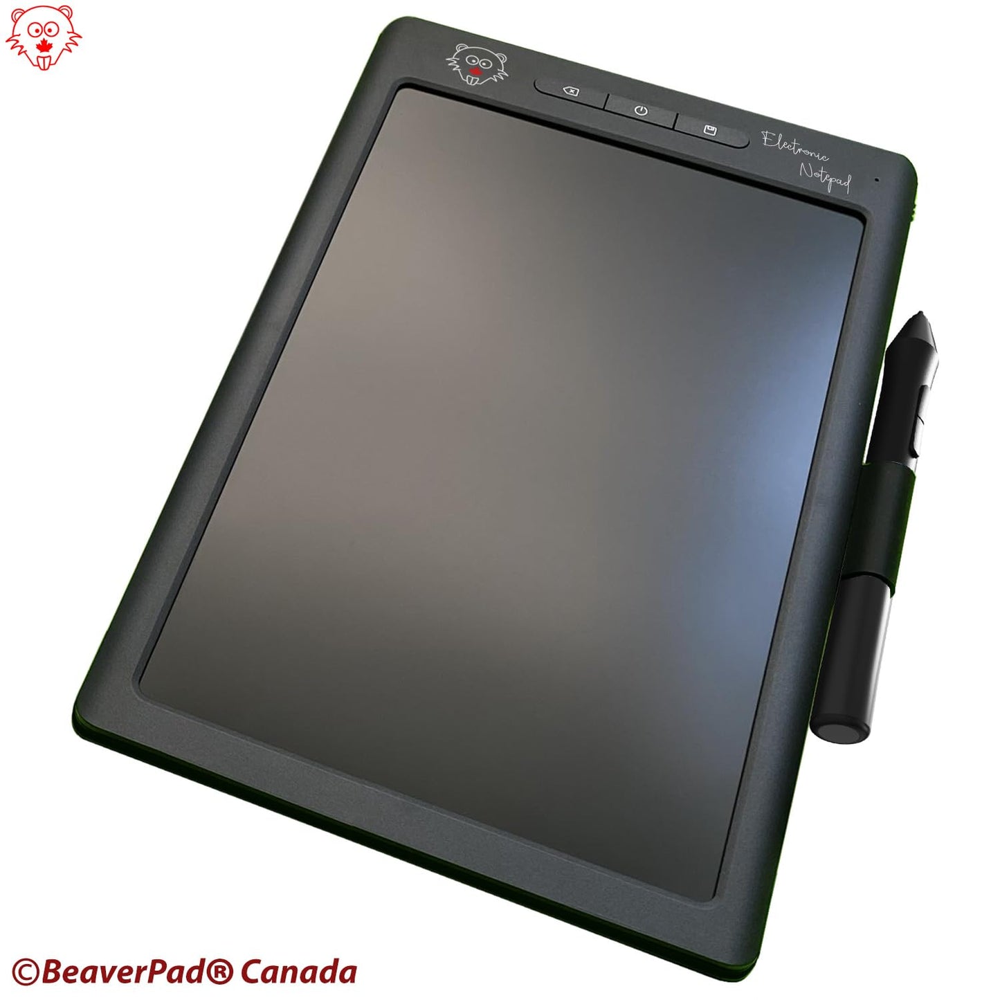 BeaverPadⓇ LCD Writing Pad/Drawing Board (Ewriter) and Graphics Tablet with Memory, Save and Bluetooth Function (Grey)