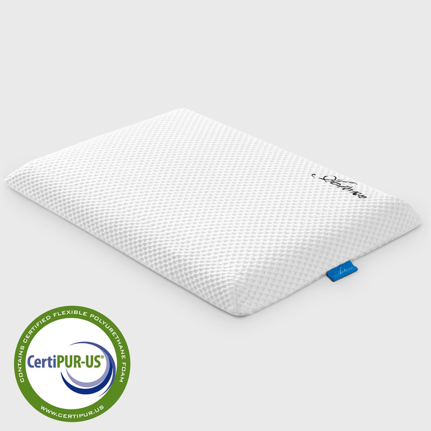 AOTOZE Thin Pillow for Sleeping | Thin Memory Foam Pillow | Flat Pillow for Sleeping Adult | Low Profile Pillow Stomach Sleeper Pillow | Oreiller Mousse Memoire Mince Oreiller Plat 60x40x6cm