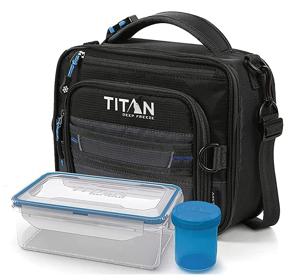 Arctic Zone 1356897 Artic Zone Titan Deep Freeze Lunch Bag Black, Plastic, 1 Kilogram