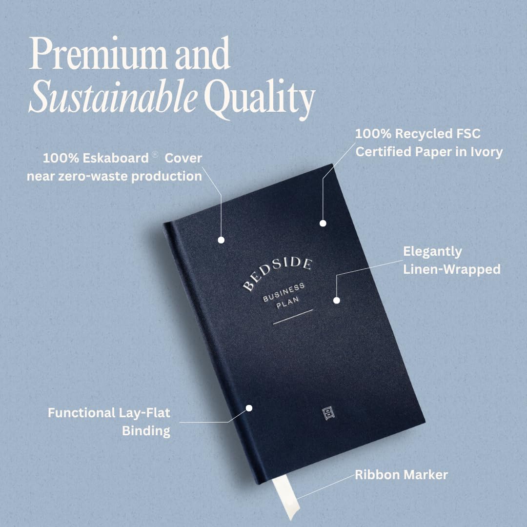 Bedside Business Plan - Start Your Business Today, 2026 Guided Journal, Goal Setting & Planning – Step-by-Step Guide for New Entrepreneurs - Empowering Planner Gifts for Women & Men
