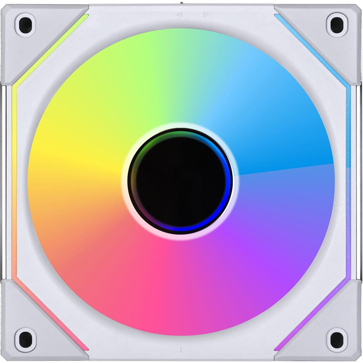 LIAN LI UNI FAN SL-INF 120 RGB Infinity Mirror ARGB Fan 120mm White 1-Pack - 12cm x 13.31cm x 3.345in - Case Fan - Desktop Compatible