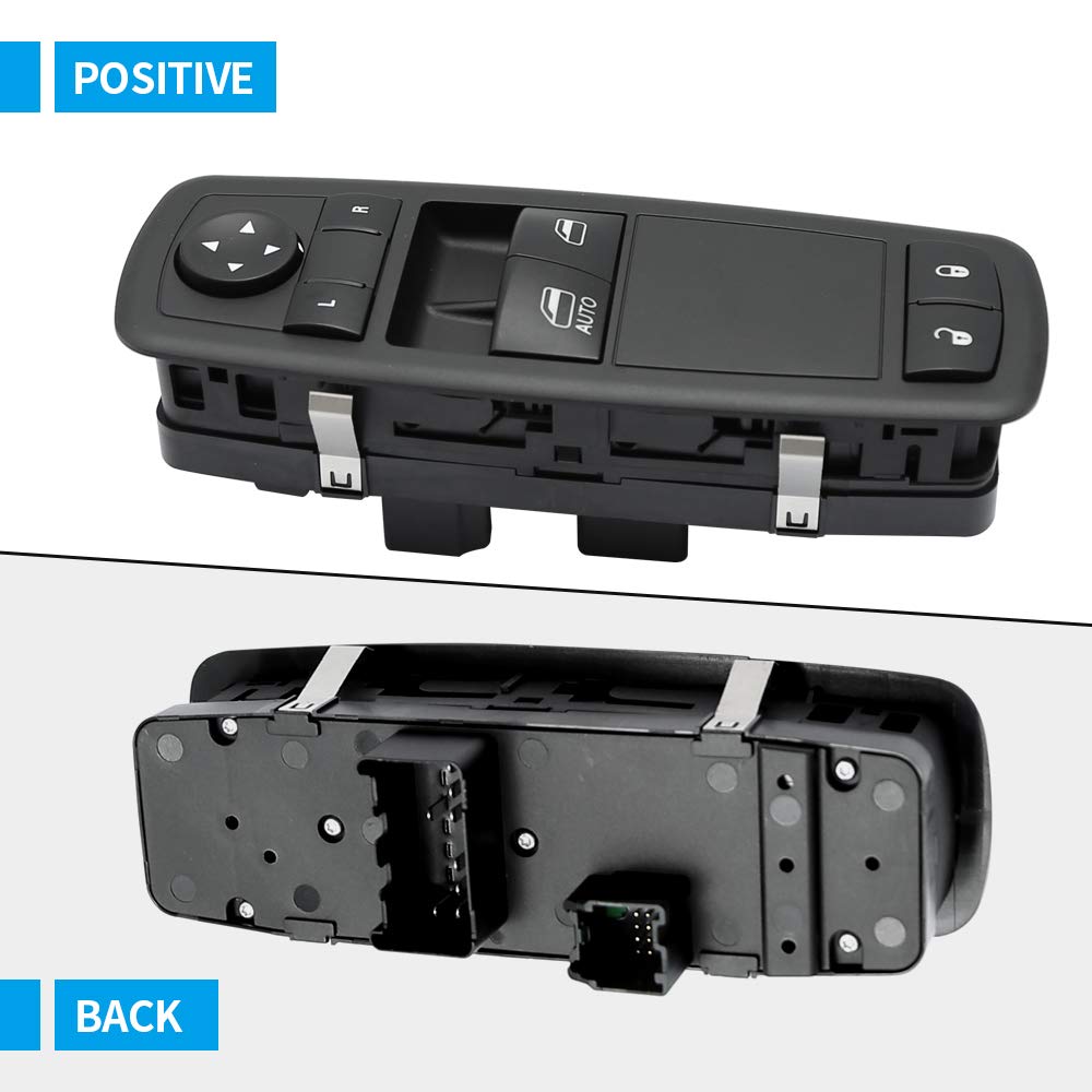 Anxingo Driver Side Power Window Switch 04602627AG 4602627AG 68110870AA 68110870AB Replacement for Dodge Grand Caravan Chrysler Town & Country