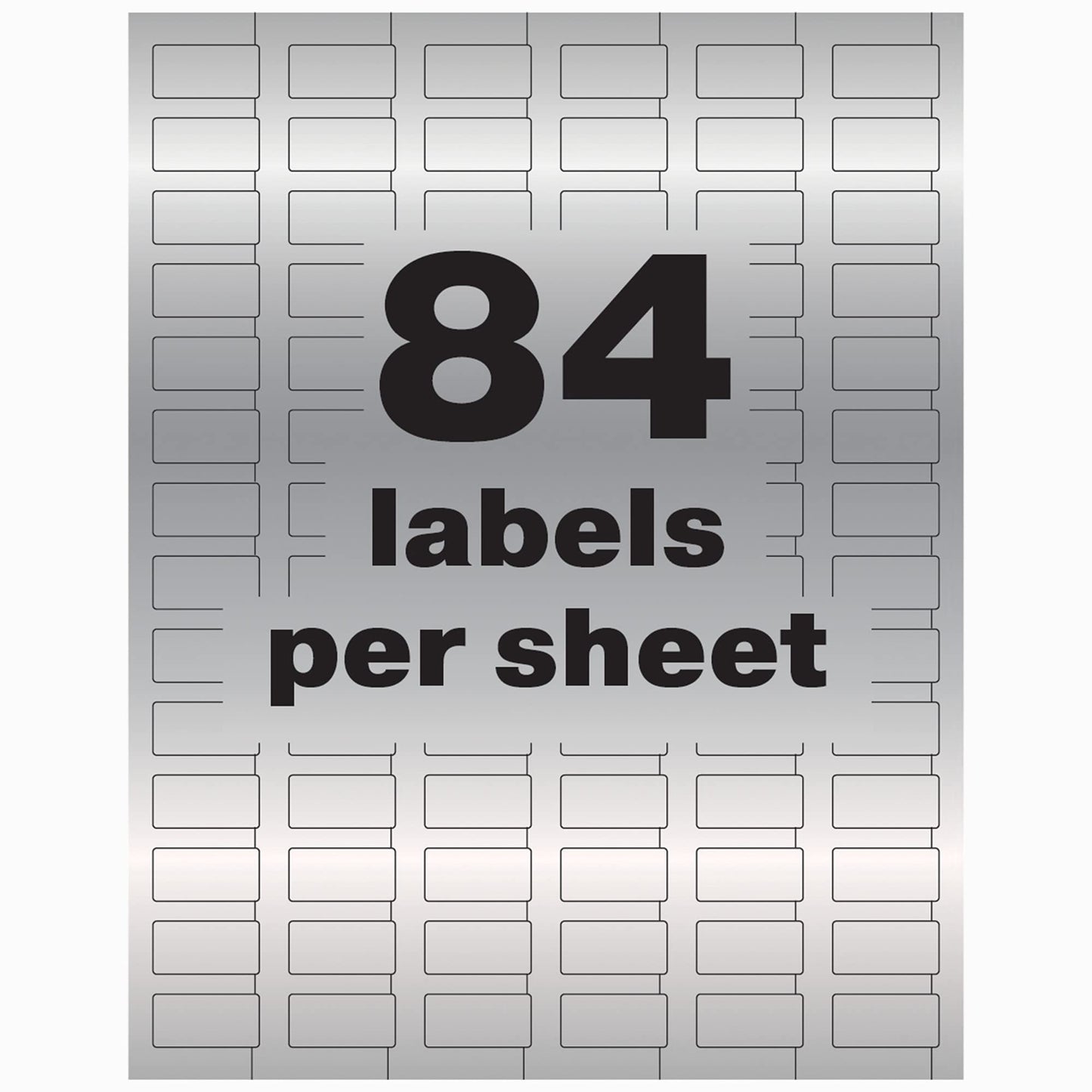 PermaTrack Durable Metallic Asset Tag Labels, Laser, 1/2"