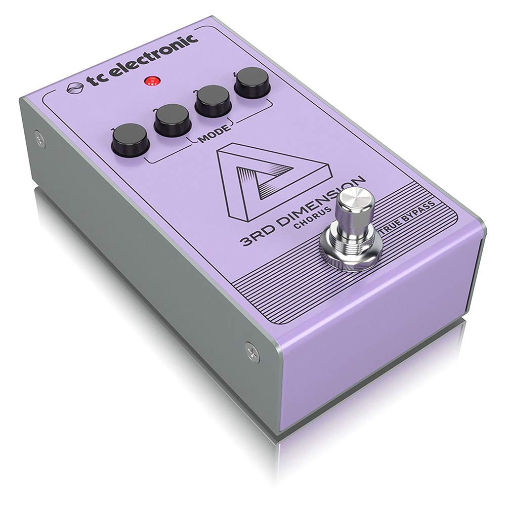 TC Electronic 3RD DIMENSION CHORUS Vintage Analog Chorus Pedal Recreation with 4-Button Effect Selection and BBD Circuitry