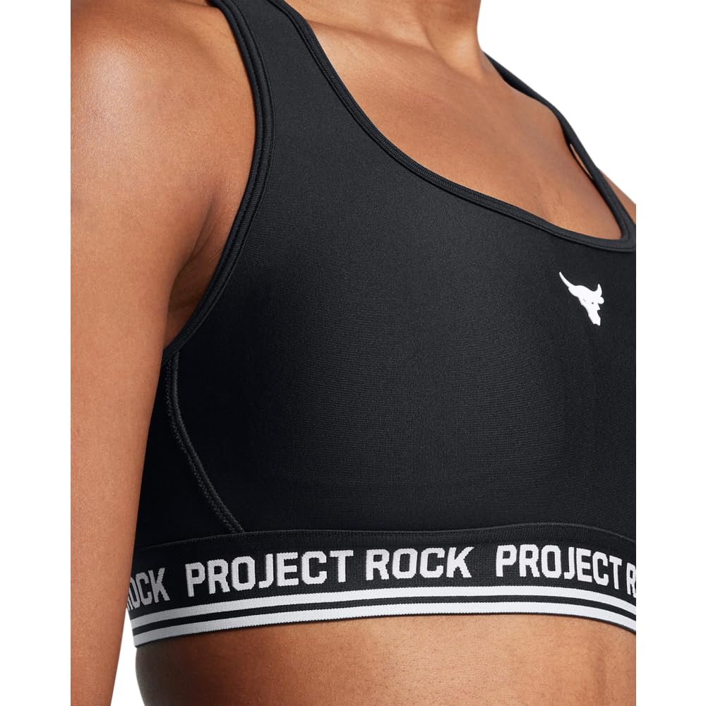 Under Armour Women's Project Rock Crossback Mid Impact Sports Bra