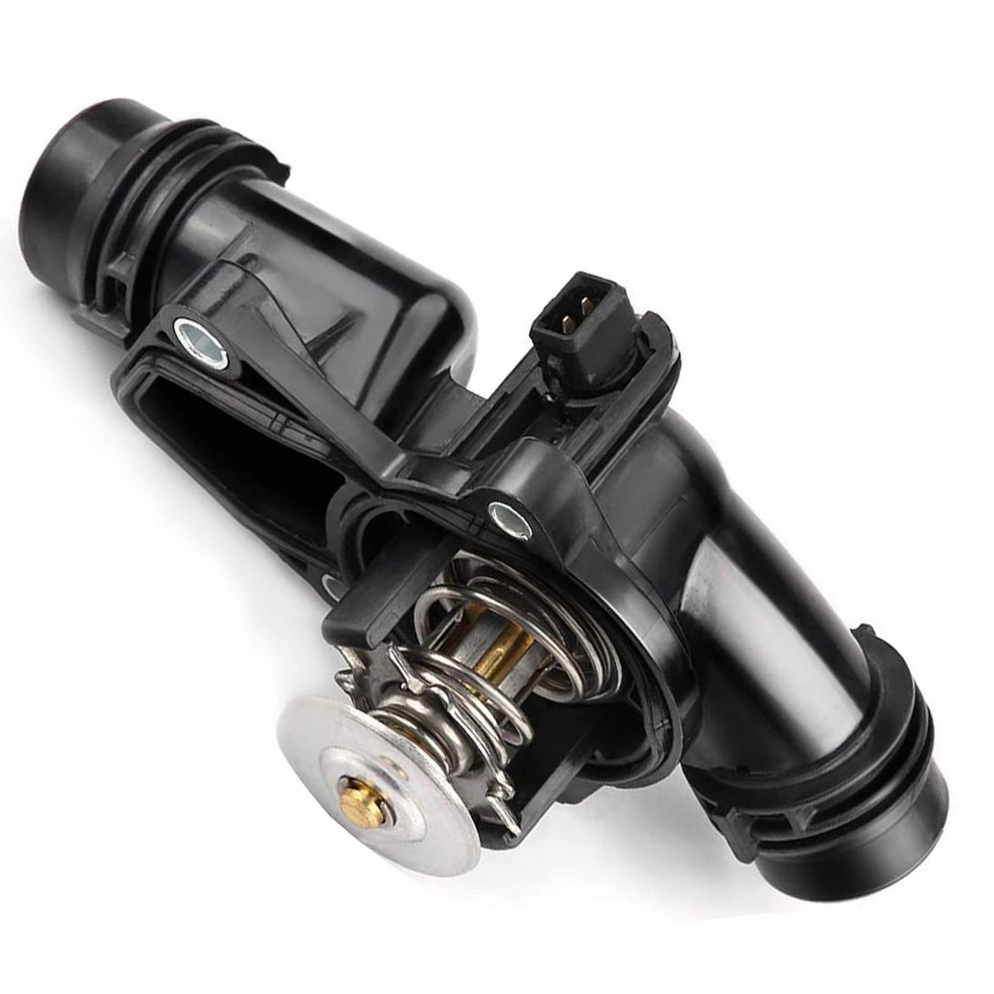 A-Premium Thermostat Housing Assembly with Sensor and Gasket Replacement for BMW E39 E46 320i 325i 328i 525i 528i 530i X3