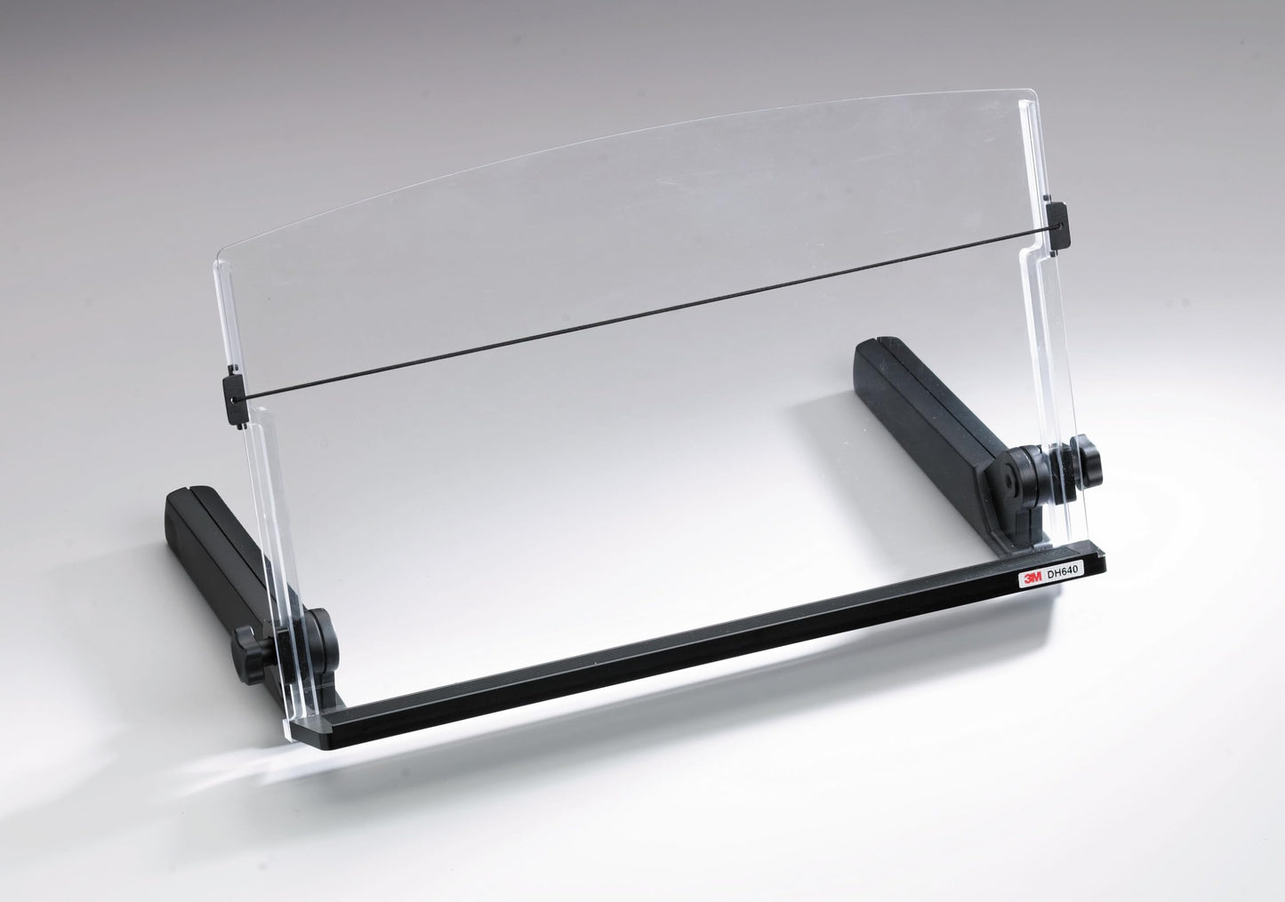3M Ergonomic Adjustable Document Holder, 18" Wide, 300 Sheet Capacity, Elastic Line Guide, Weighted Base