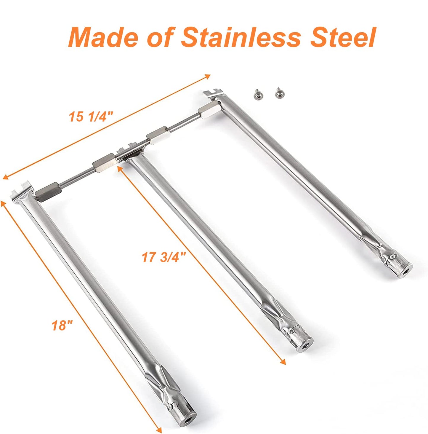 7636 Porcelain-Enameled Flavorizer Bars and 69787 Grill Burner Tubes Replacement Parts for Weber Spirit E-310 S-310 E-320 S-320 E-330 S-330 SP-330 (2013-2017) Gas Grills with Front Control,5 Pack