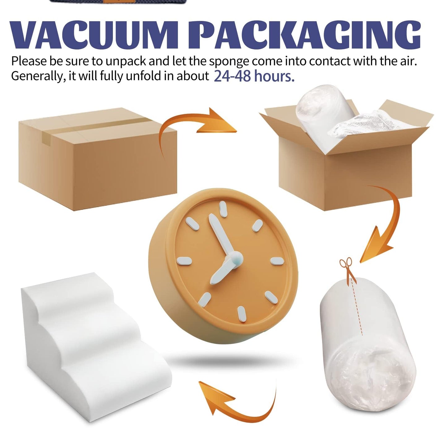 Almcmy 3-Step Dog Stairs for Small Dogs 15.7" H, Foam Pet Stairs for High Bed, Soft Dog Steps with Removable Cover, Non-Slip Dog Ramp Pet Steps for Old Cats, Injured Dogs, Elderly Pets, Blue