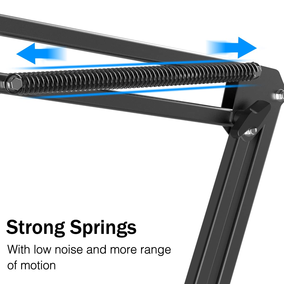 FIFINE Microphone Arm Stand, Suspension Mic Scissor Boom Arm stand with Metal Material, 3/8" to 5/8" Adapter, Desk Clamp, for Recording, Streaming, Podcast, Video, Flexible and Durable-CS1