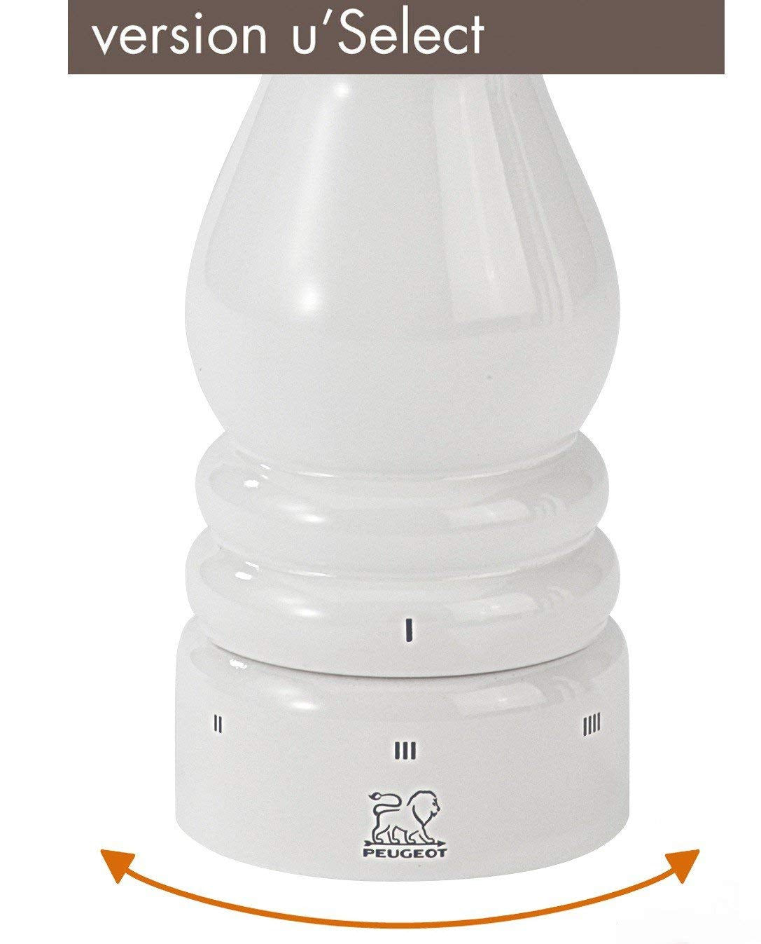 Peugeot 27810 Paris U'Select Salt Mill 18 cm, White Lacquer