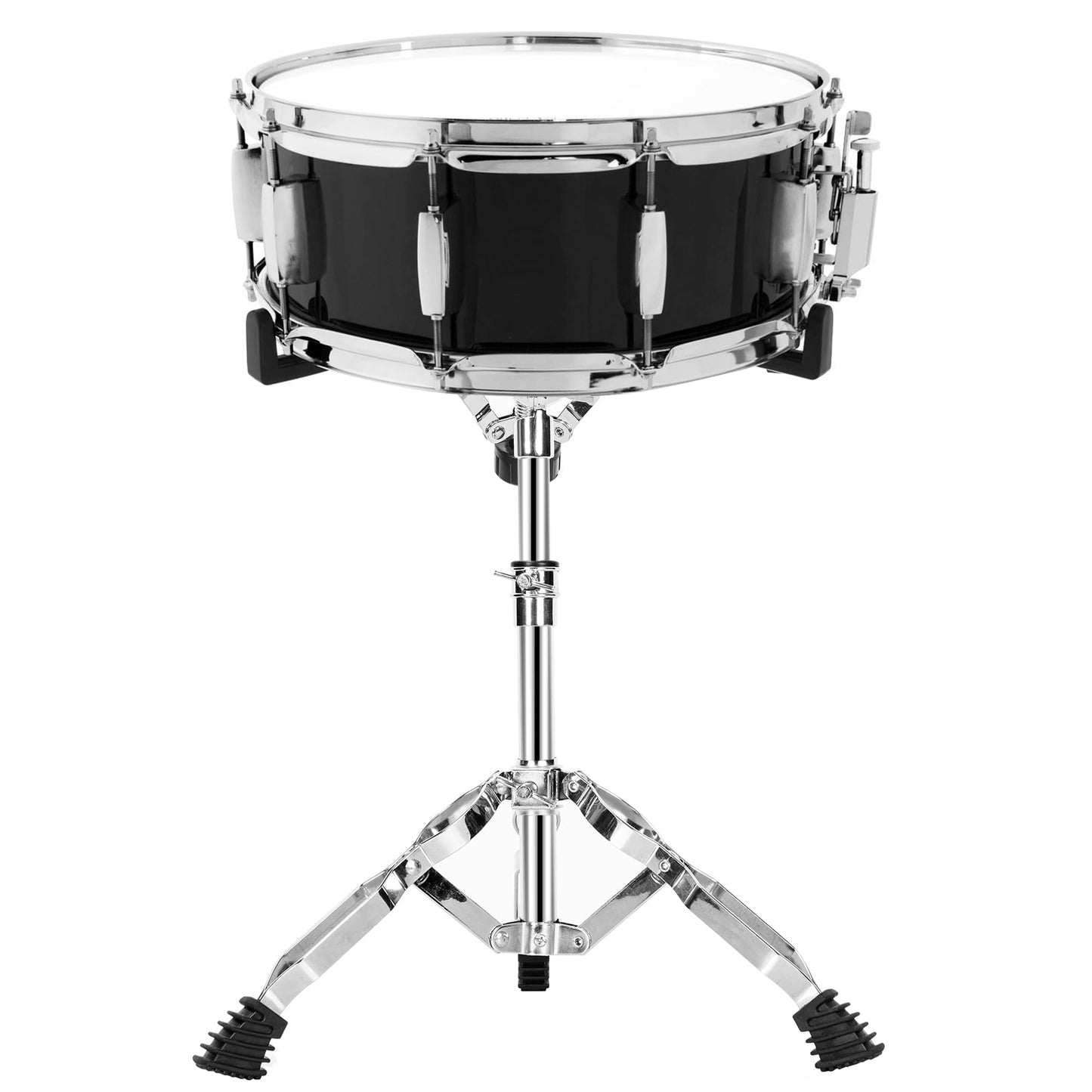 AKOZLIN Snare Drum Stand with Drum Sticks Holder Double Braced Tripod Snare Stand for 10 to 14 Inch Snare Drum Pad Height Adjustable 16.1 to 22 Inches