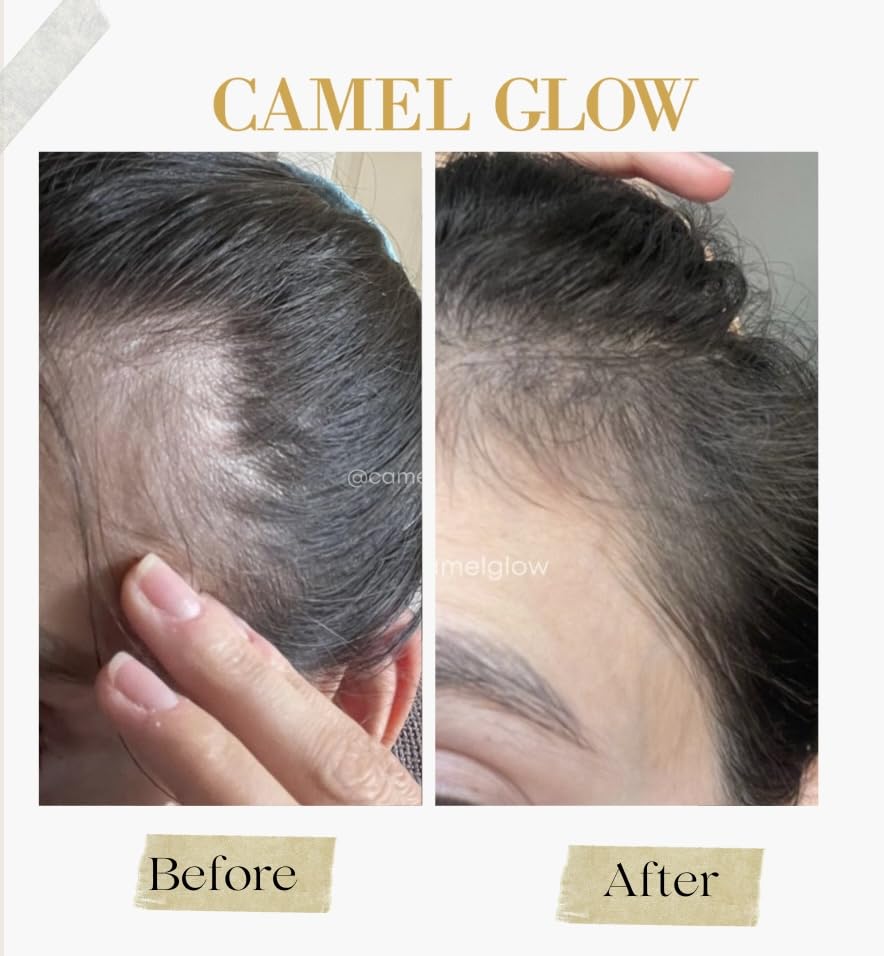 Camel Glow | Nourish & Shine Hair Oil | For Thicker Fuller Looking Hair | Strengthening & Nourishing | Sunnah Haircare
