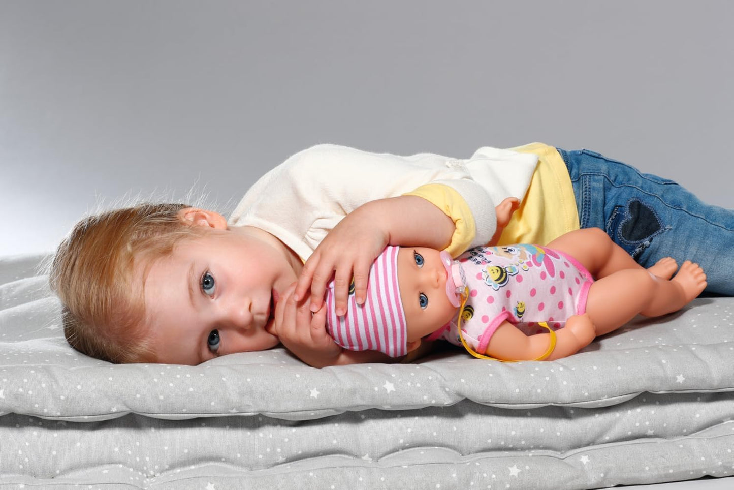 BABY Born Little Baby Girl - 36 cm Doll with 7 Functions and Accessories for Children from 1 Year Old, No Batteries Needed - Zapf Creation