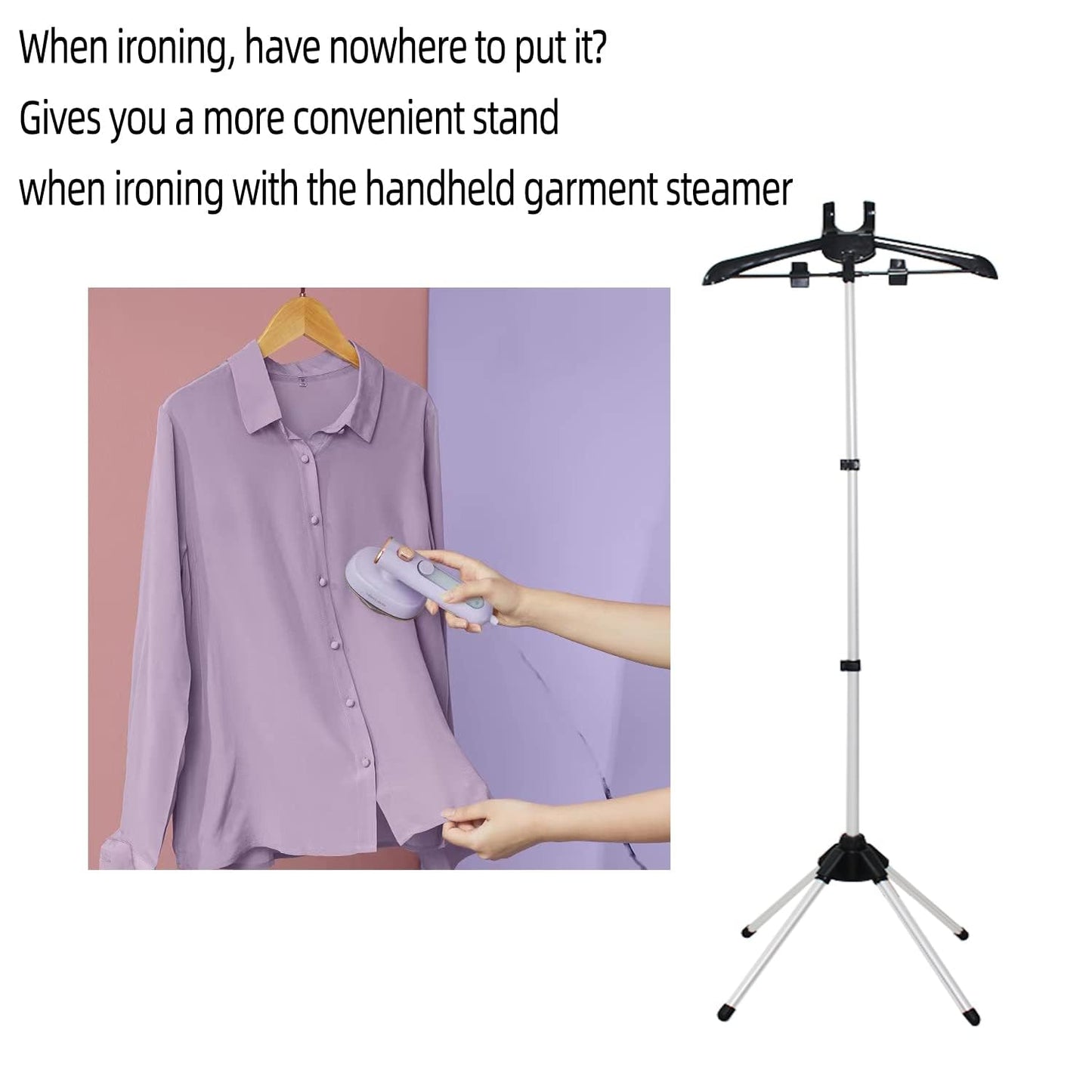 Steam Rack For Clothes With Gloves Steaming Hanger,Garment Steam Rack,Garment Steamer Holder,Hanger For Steaming Clothes