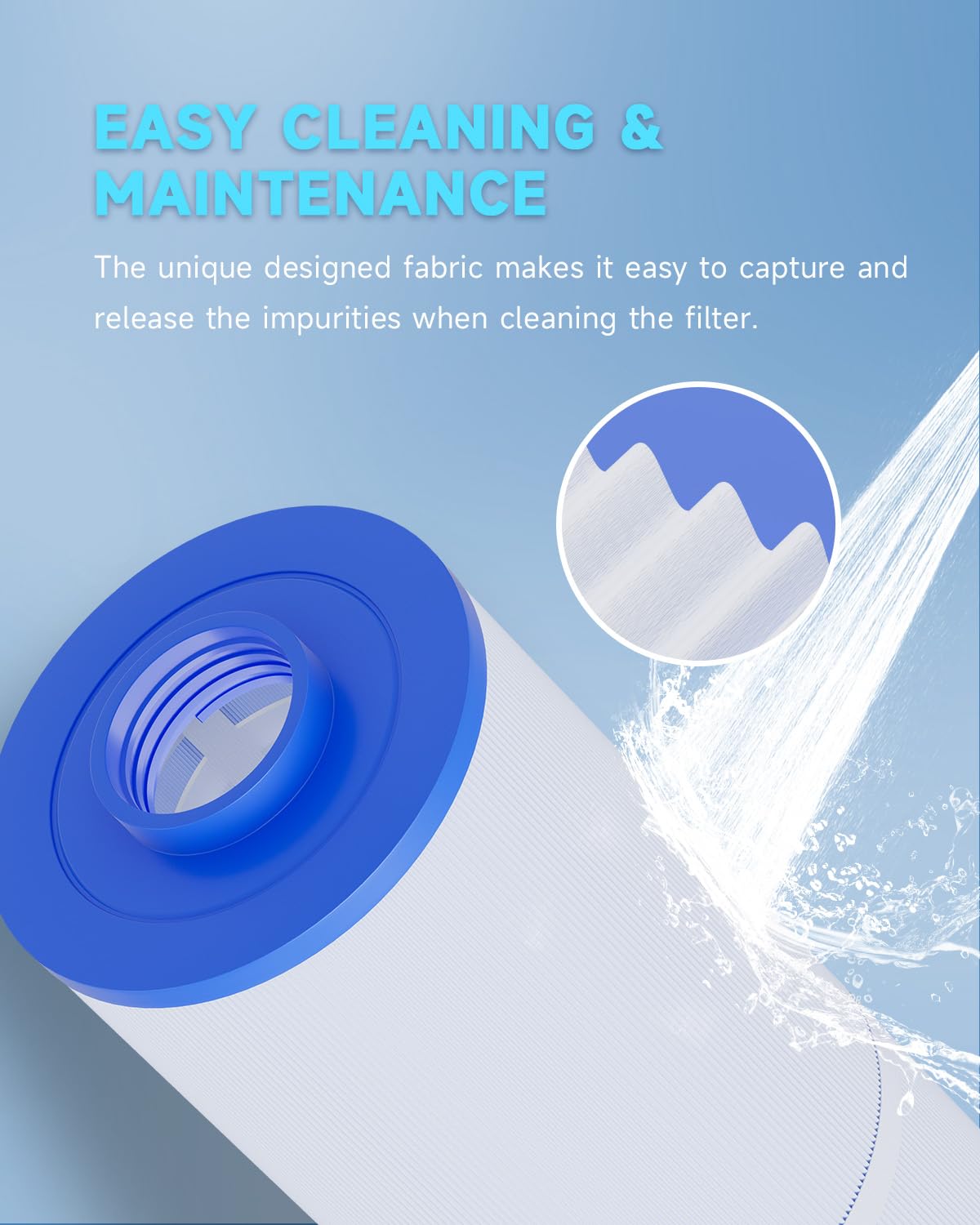 AQUALTRA Spa Filter Replacement Compatible with PWW50L, 4CH-949, FC-0172, SD-01143, Waterway 817-4050, Dynasty Rising Dragon 50, SC757, FD2007, 5" x 13 1/16" Screw in Hot Tub Filter 2 Pack