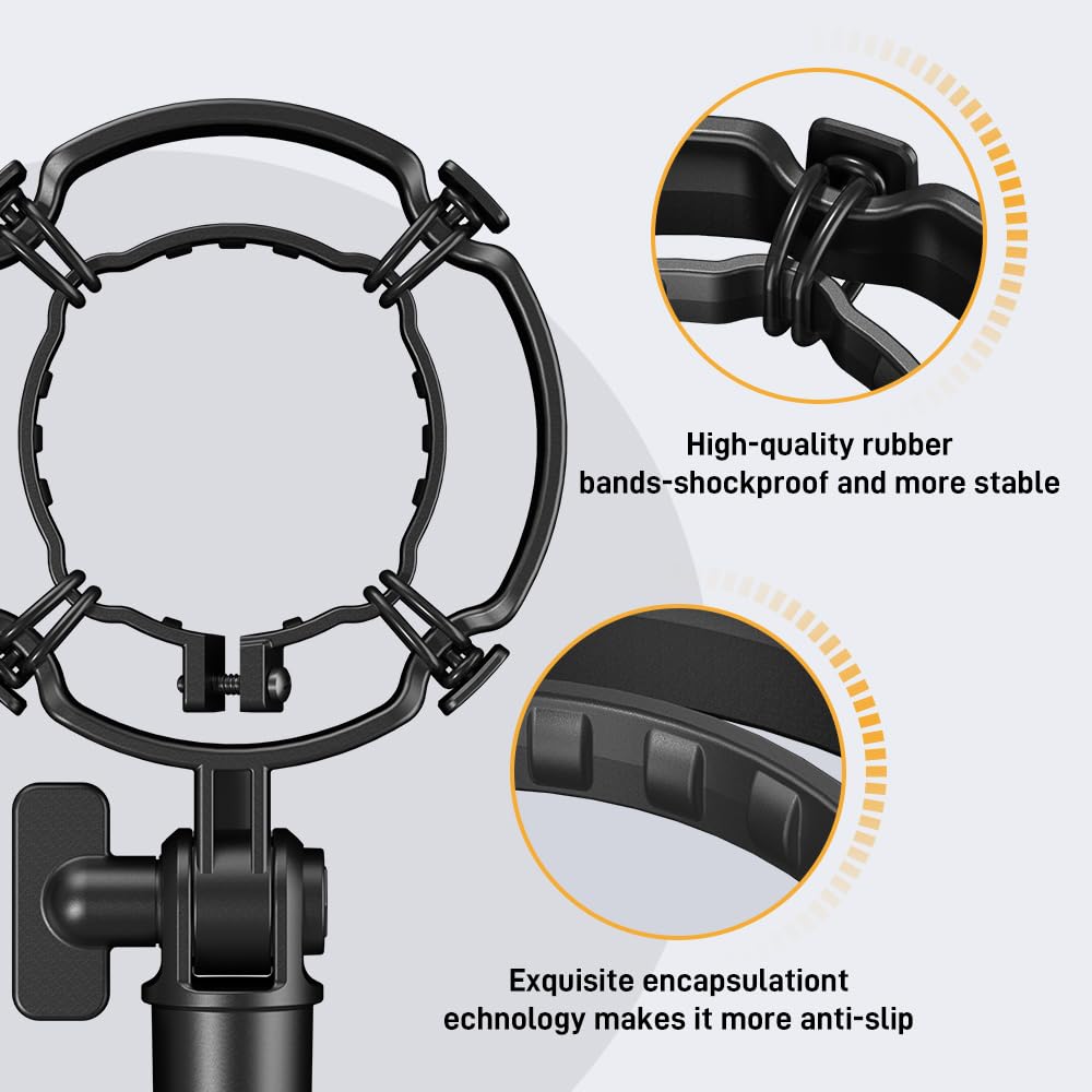 MAONO PD200X Shock Mount - Microphone Mounts Reduce Vibration Noise