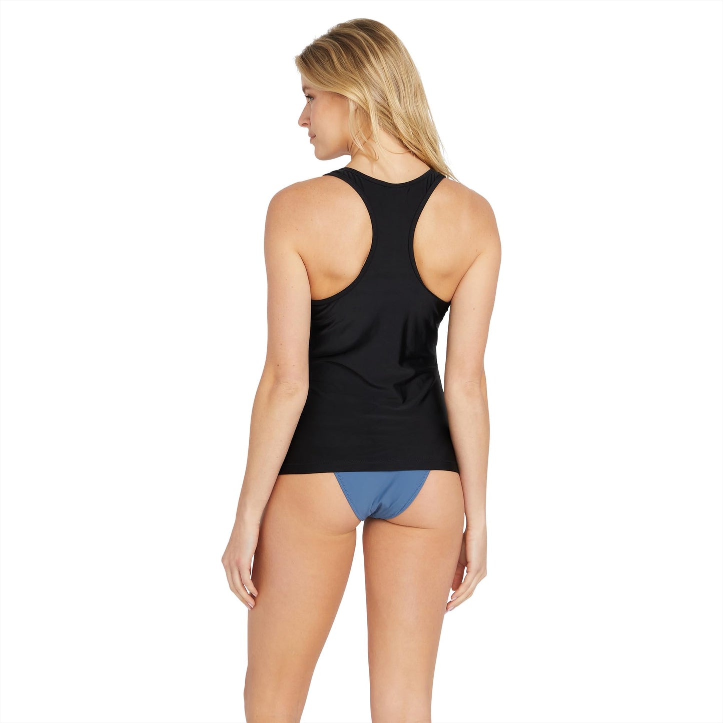 Volcom Women's Standard Simply Core Tankini, Black 1, Medium
