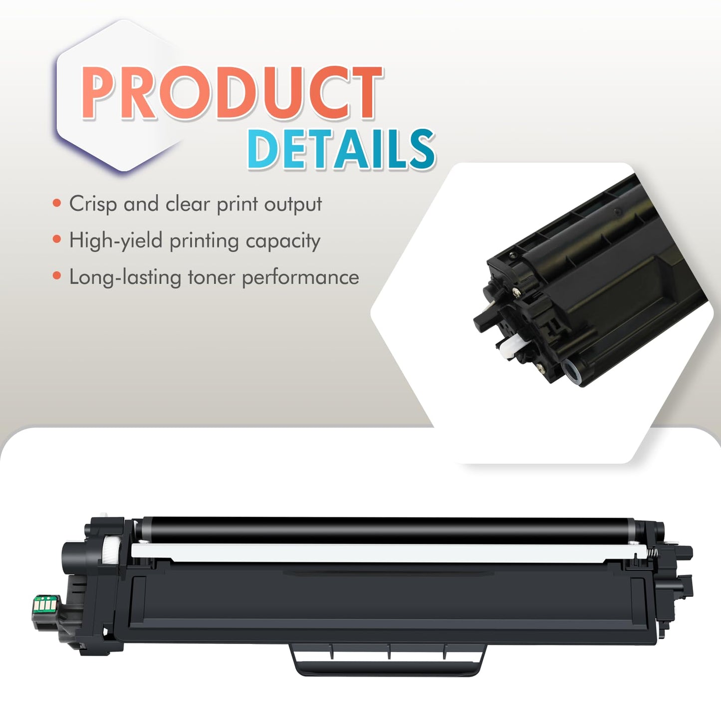 Inkalfa Compatible TN227 Toner Cartridge: Replacement for Brother TN227 TN223 TN-227 TN-223 TN227BK TN-227BK/C/M/Y High Yield for MFC-L3770CDW HL-L3290CDW MFC-L3710CW HL-L3270CDW L3750CDW Printer