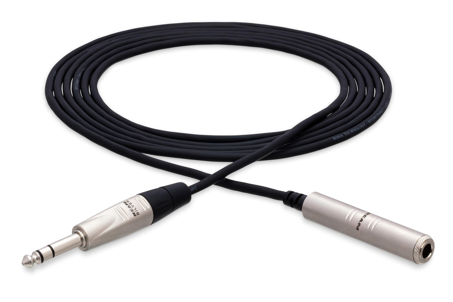 Hosa HXSS-010 Pro Headphone Extension Cable, REAN 1/4 Inches TRS to 1/4 Inches TRS, 10 Feet