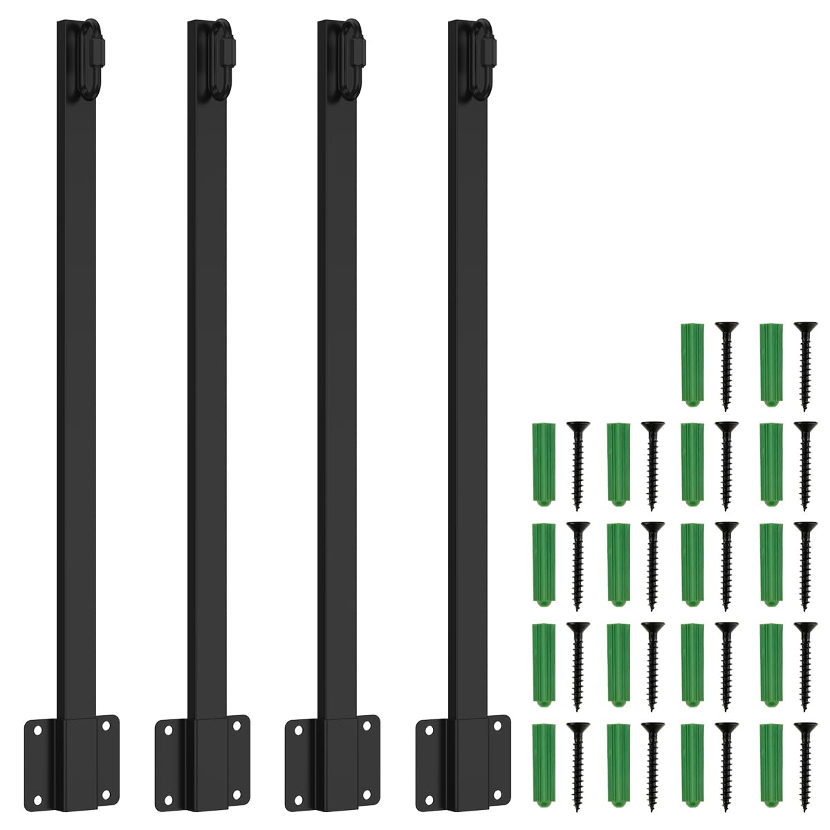Suspension String Light Poles Metal, Outdoor String Light Hanging Poles, Sturdy Patio Light Post Mounting Stand Backyard Deck Light Pole for Indoor Outdoor Wall Fence, Terrace, Deck, Tavern, Cafe