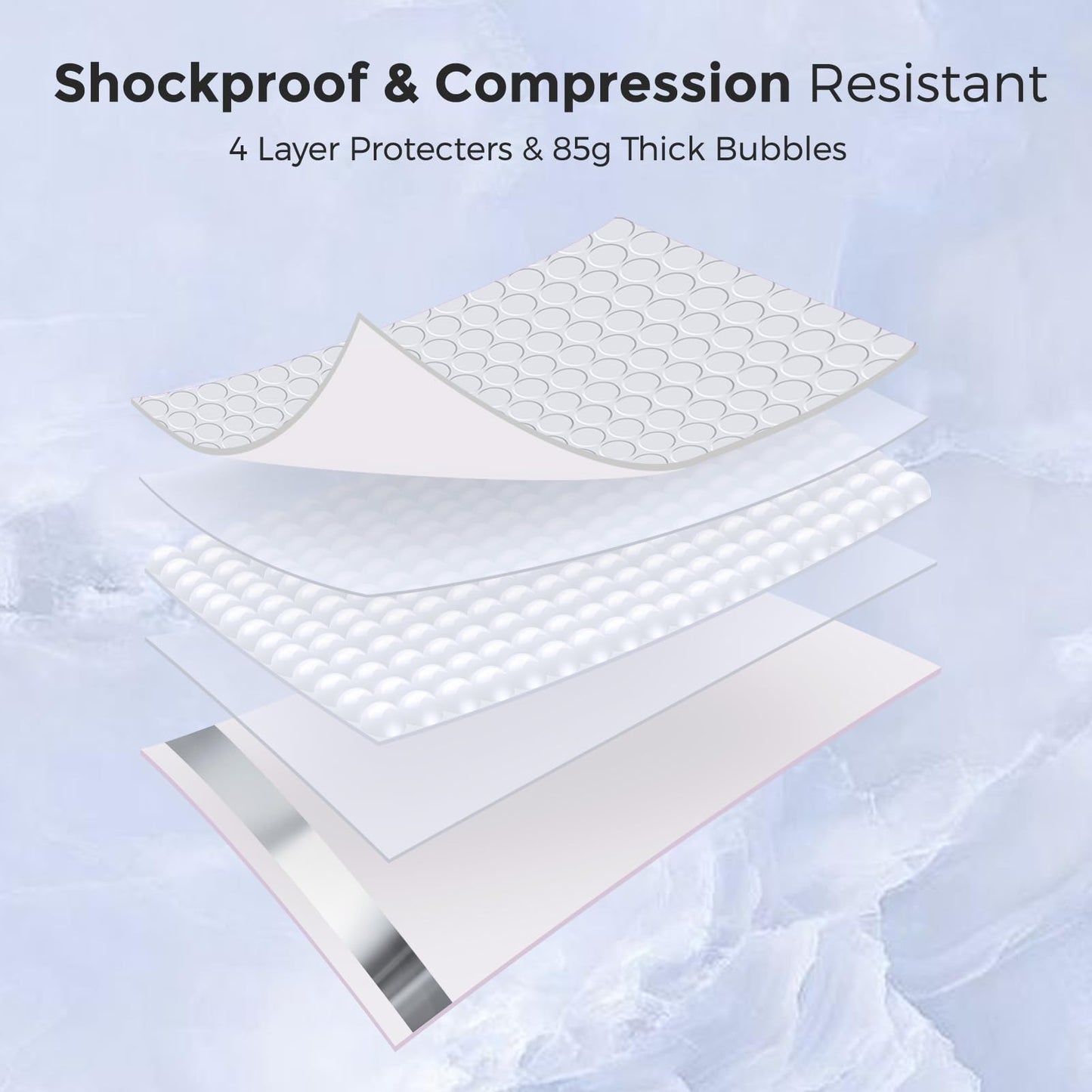 Metronic Bubble Mailers 12x15 Inch 40 Pack Large Bubble Mailer White Waterproof Padded Envelopes Opaque Cushioning Mailer for Shipping Clothes, Books,Jewelry Makeup Supplies