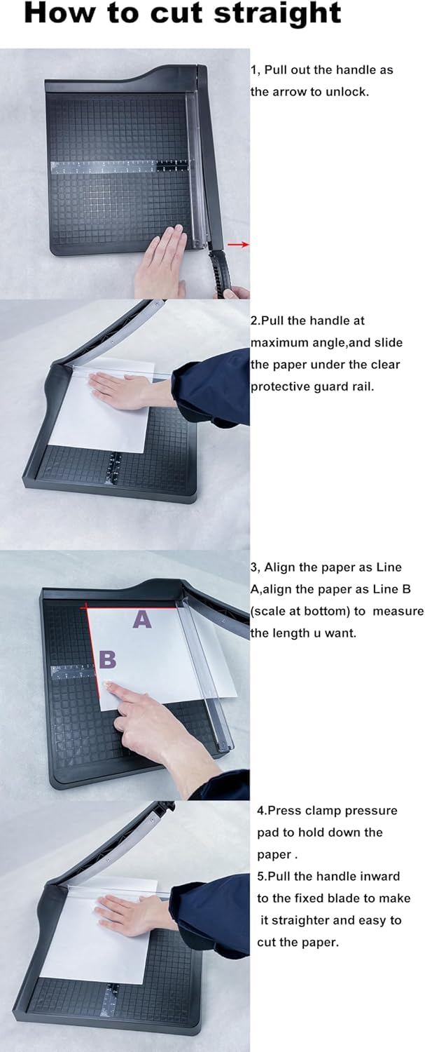 Amazon Basics Paper Trimmer - 15" Blade, 10 Sheet Capacity
