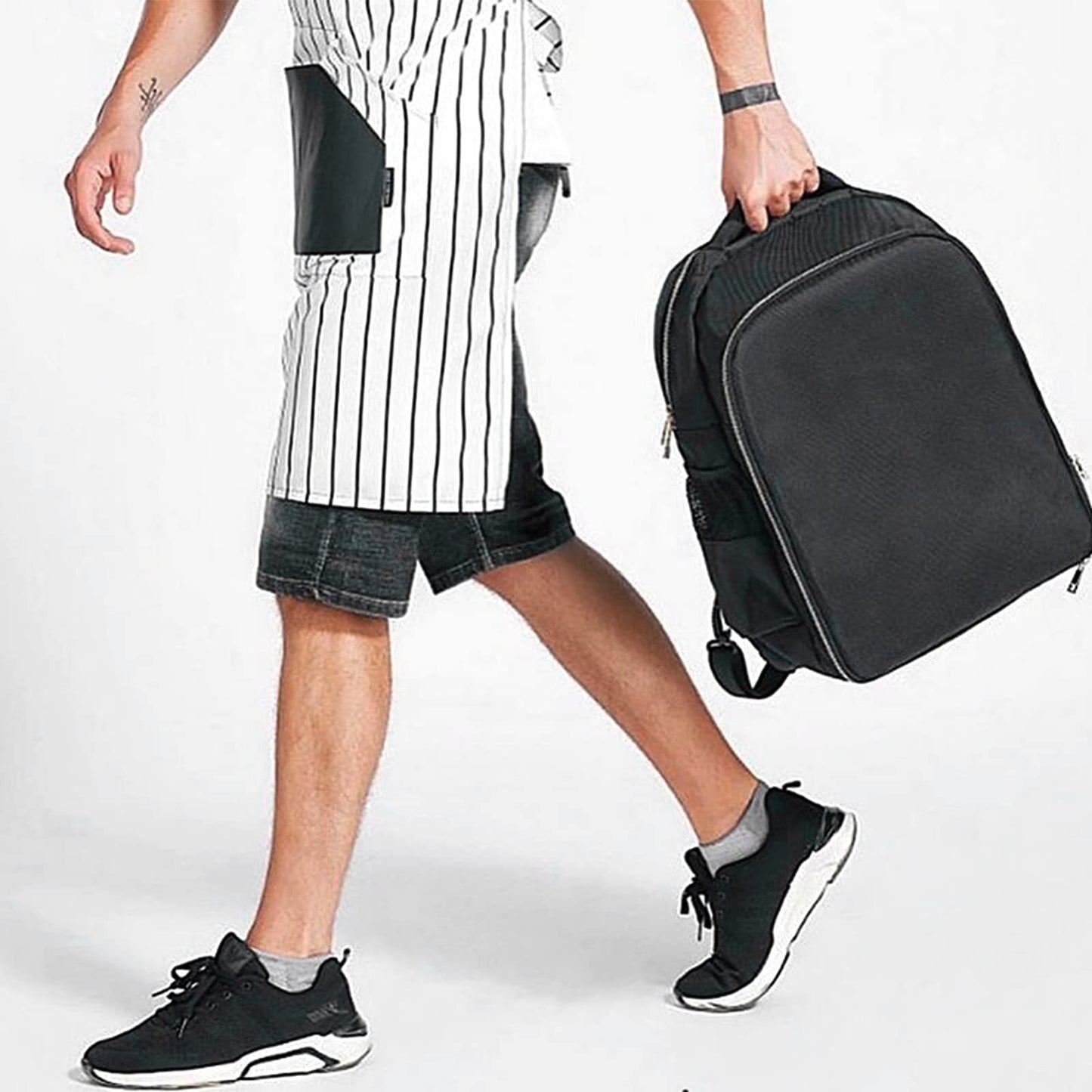 AIHOPESTO Barber Travel Backpack (Black, 17.7 x 12.6 x 7.5 inches), Air Cushion Design, Waterproof, High Capacity for Clippers and Supplies, Black, 17.7" x 12.6"x 7.5", Backpack,travel